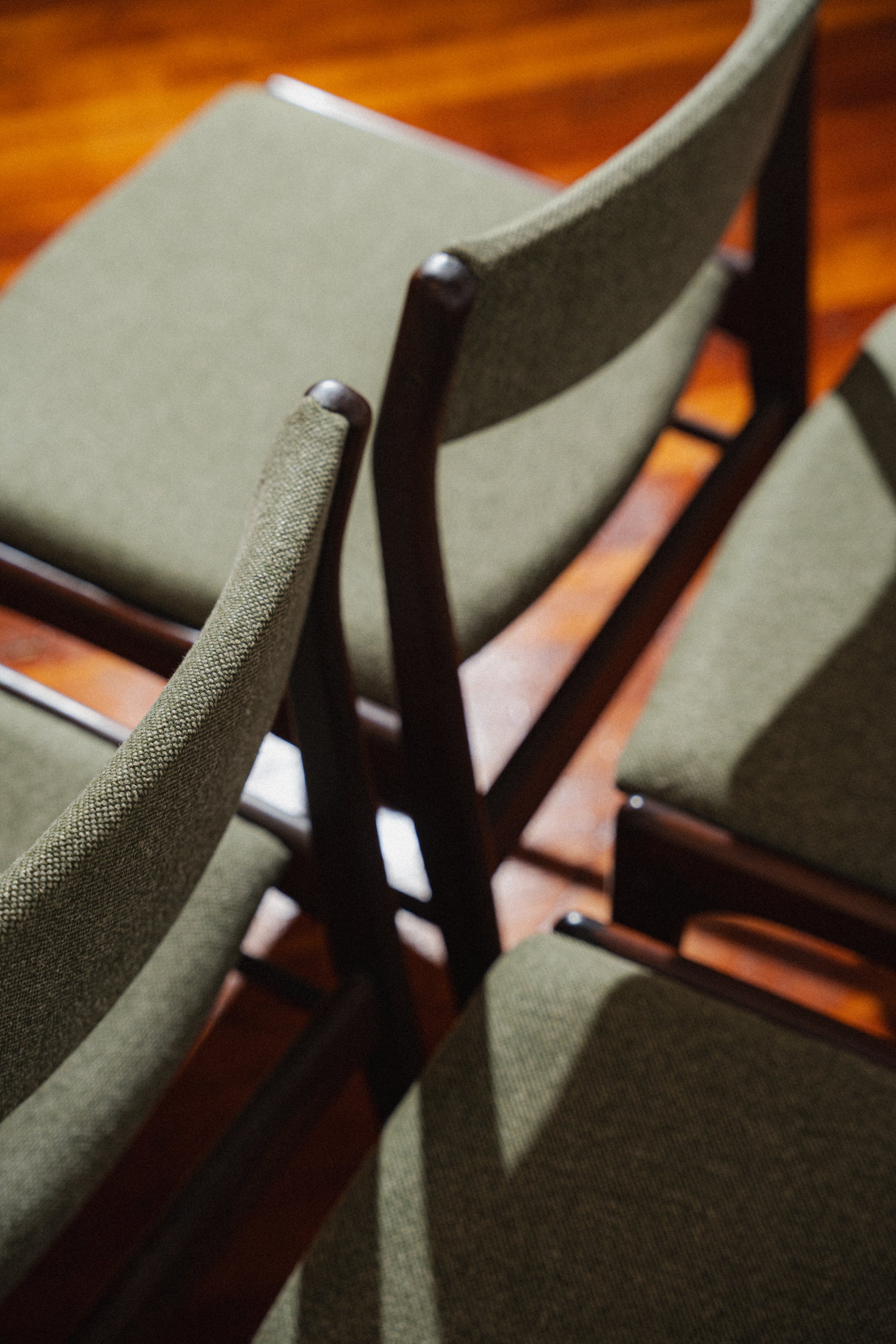 Restored Solid Rosewood Dining Chairs by Horsens Denmark (Set of 4)