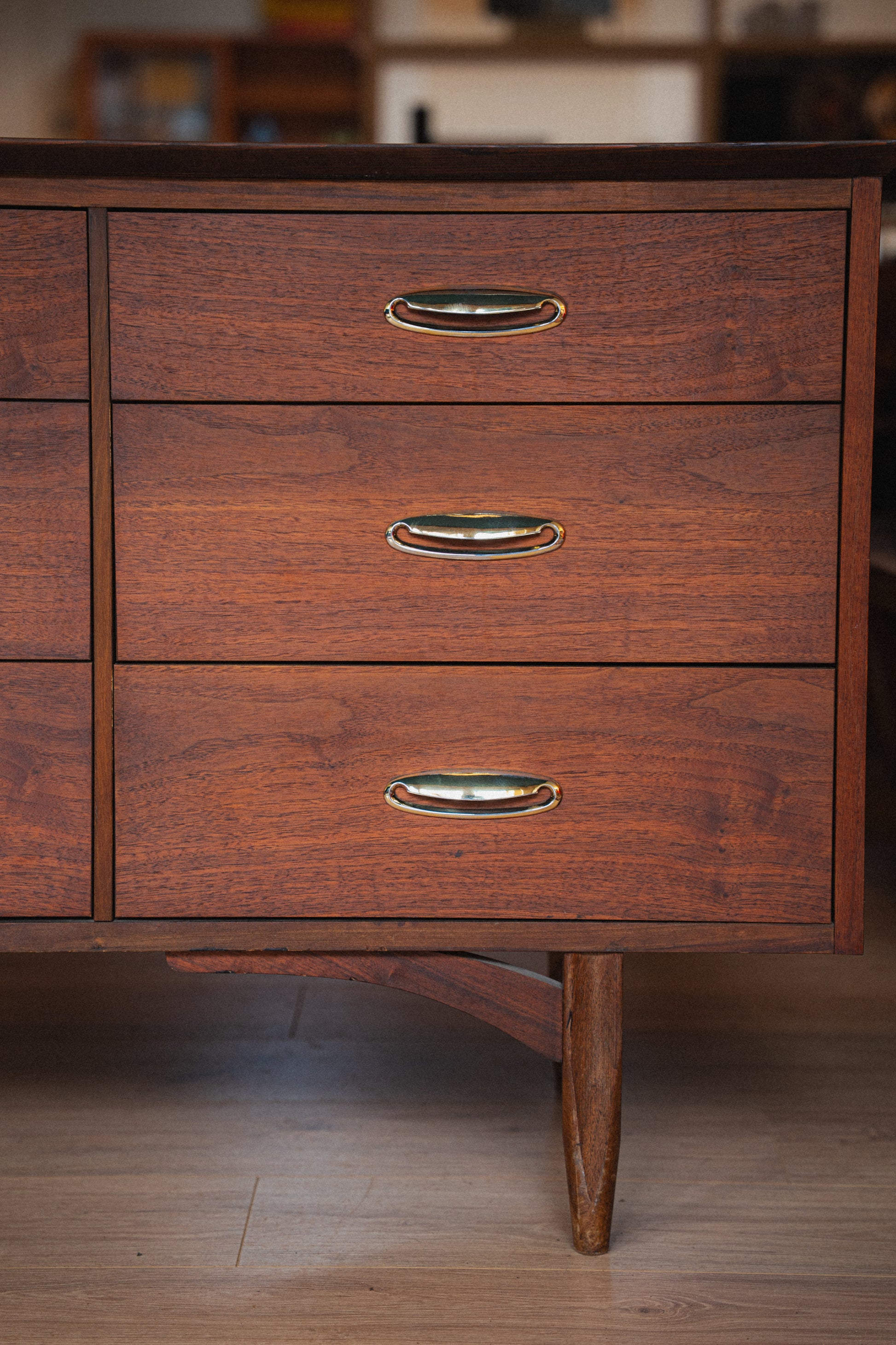 Vega Walnut 9-Drawer Dresser by Morris of California