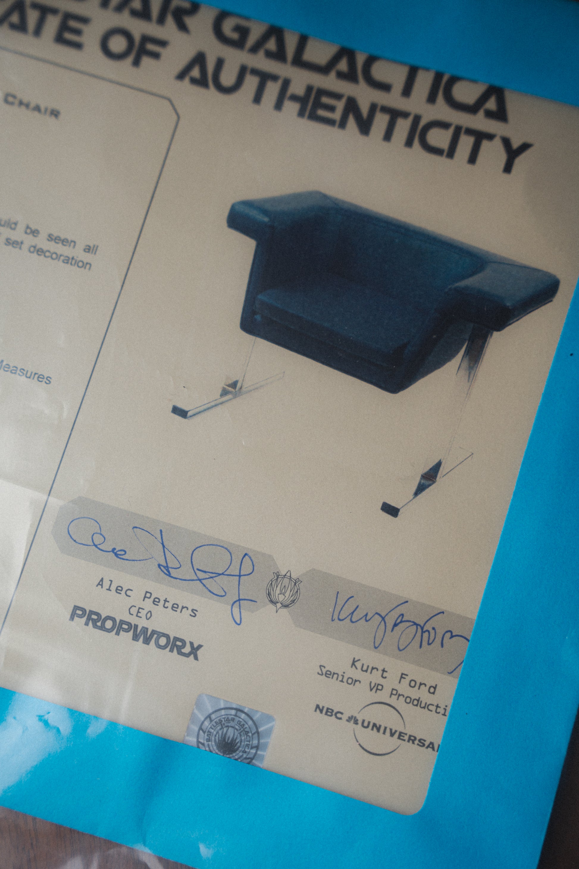 Battlestar Galactica Prop Lounge Chair