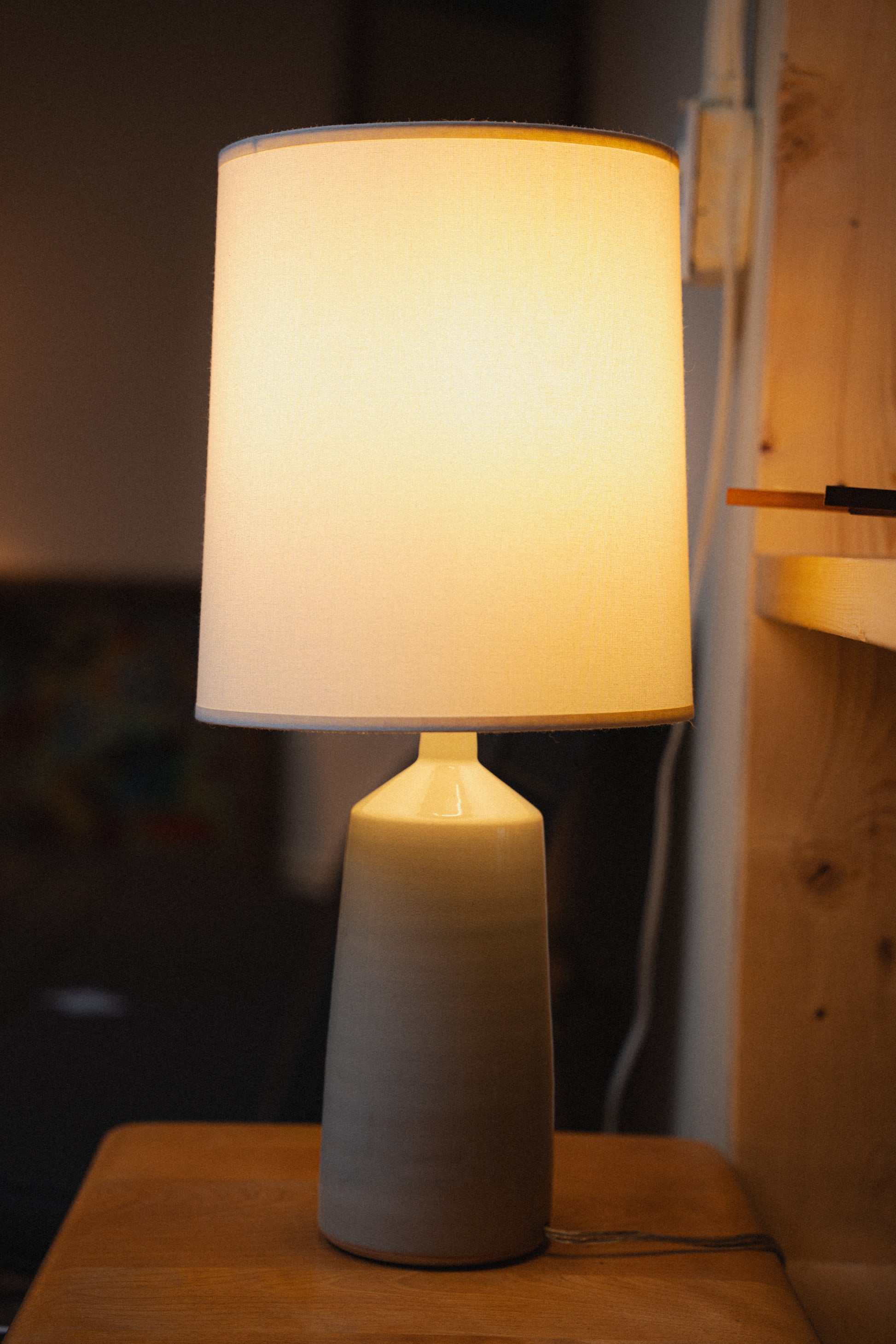 Ceramic Table Lamp, Signed