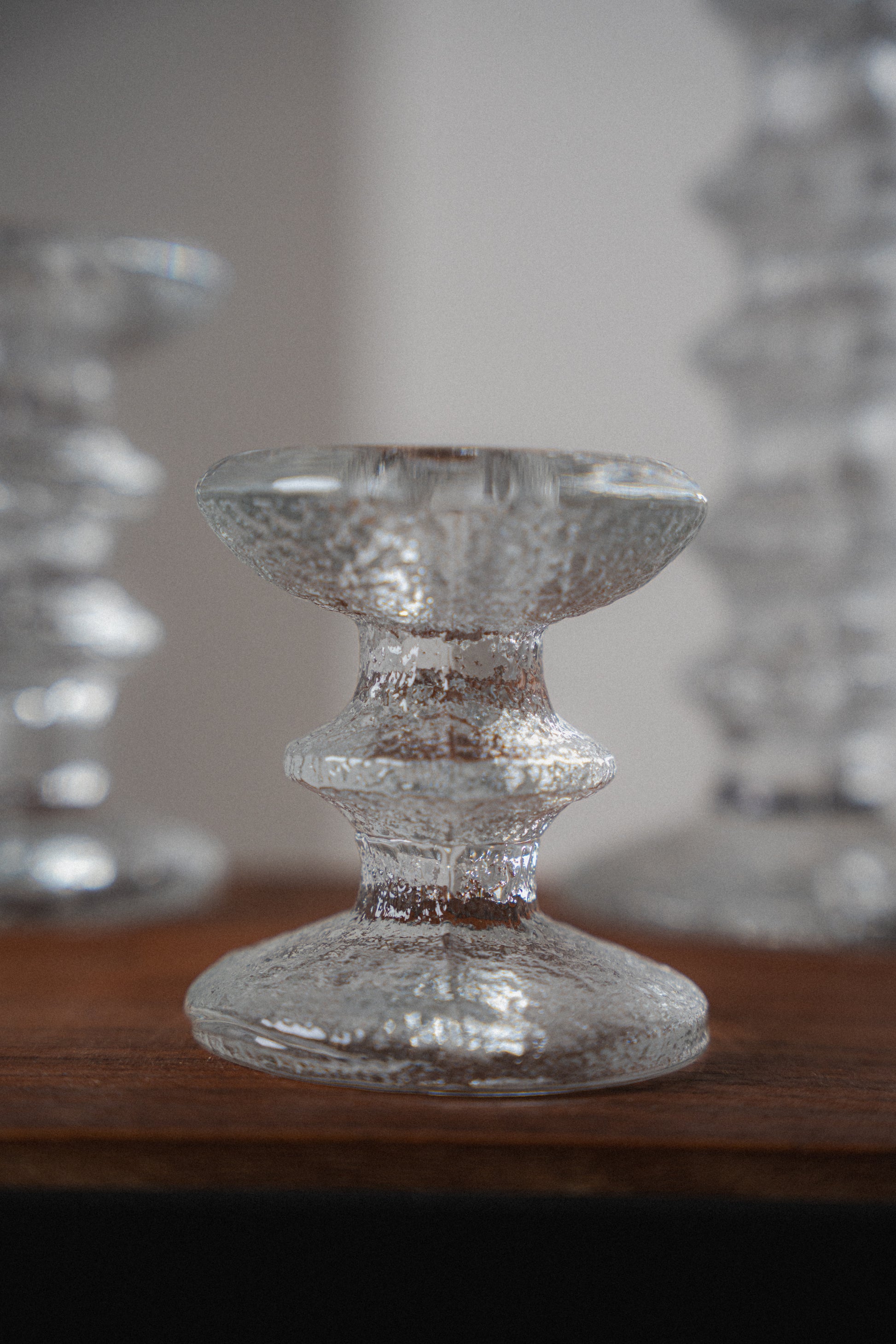 Glass "Festivo" Candlesticks by Timo Sarpaneva for Iittalia