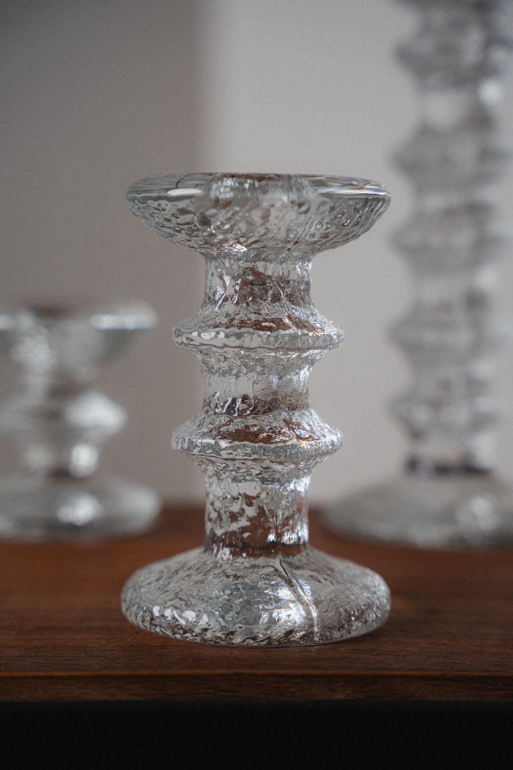 Glass "Festivo" Candlesticks by Timo Sarpaneva for Iittalia