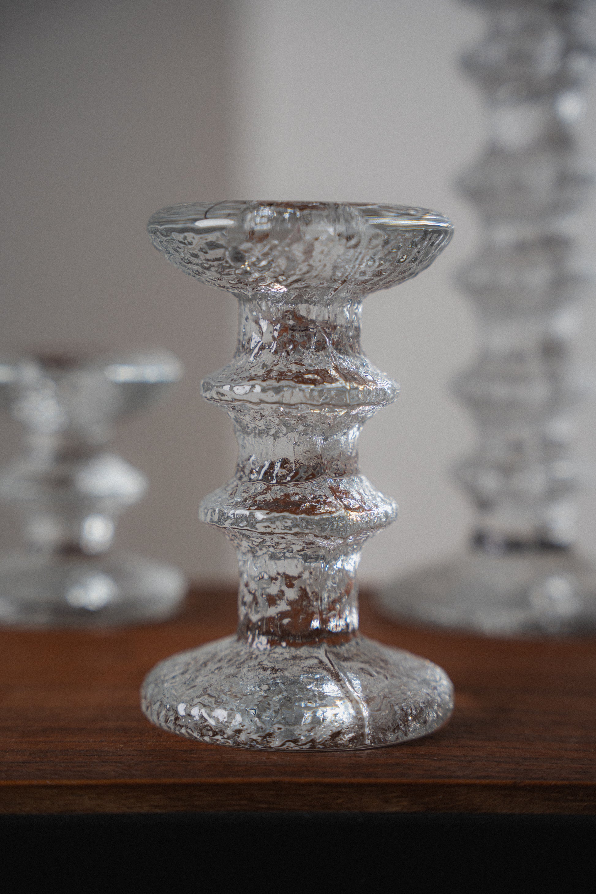 Glass "Festivo" Candlesticks by Timo Sarpaneva for Iittalia