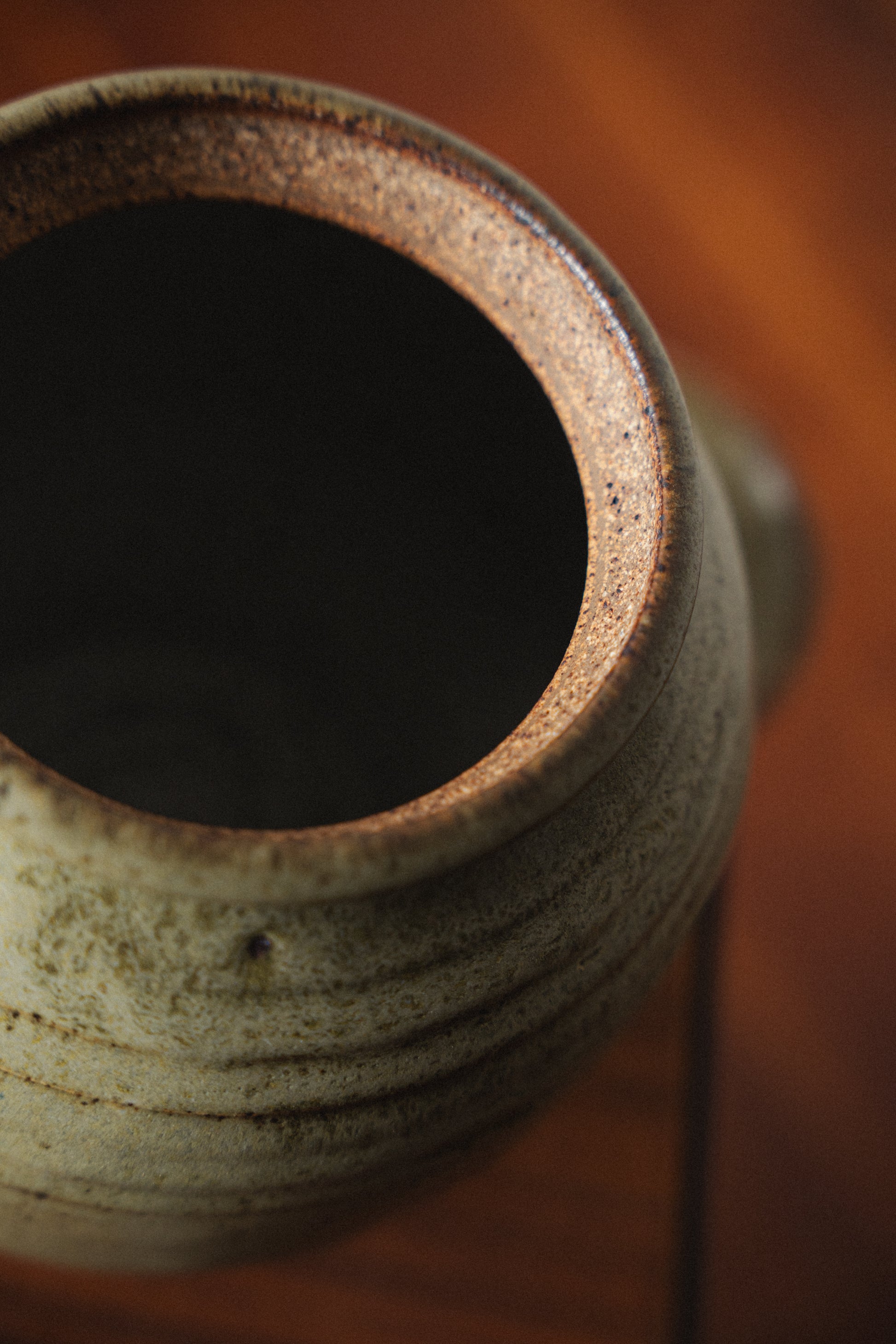 Vintage Ceramic Pot w/ Lid by David Shaner