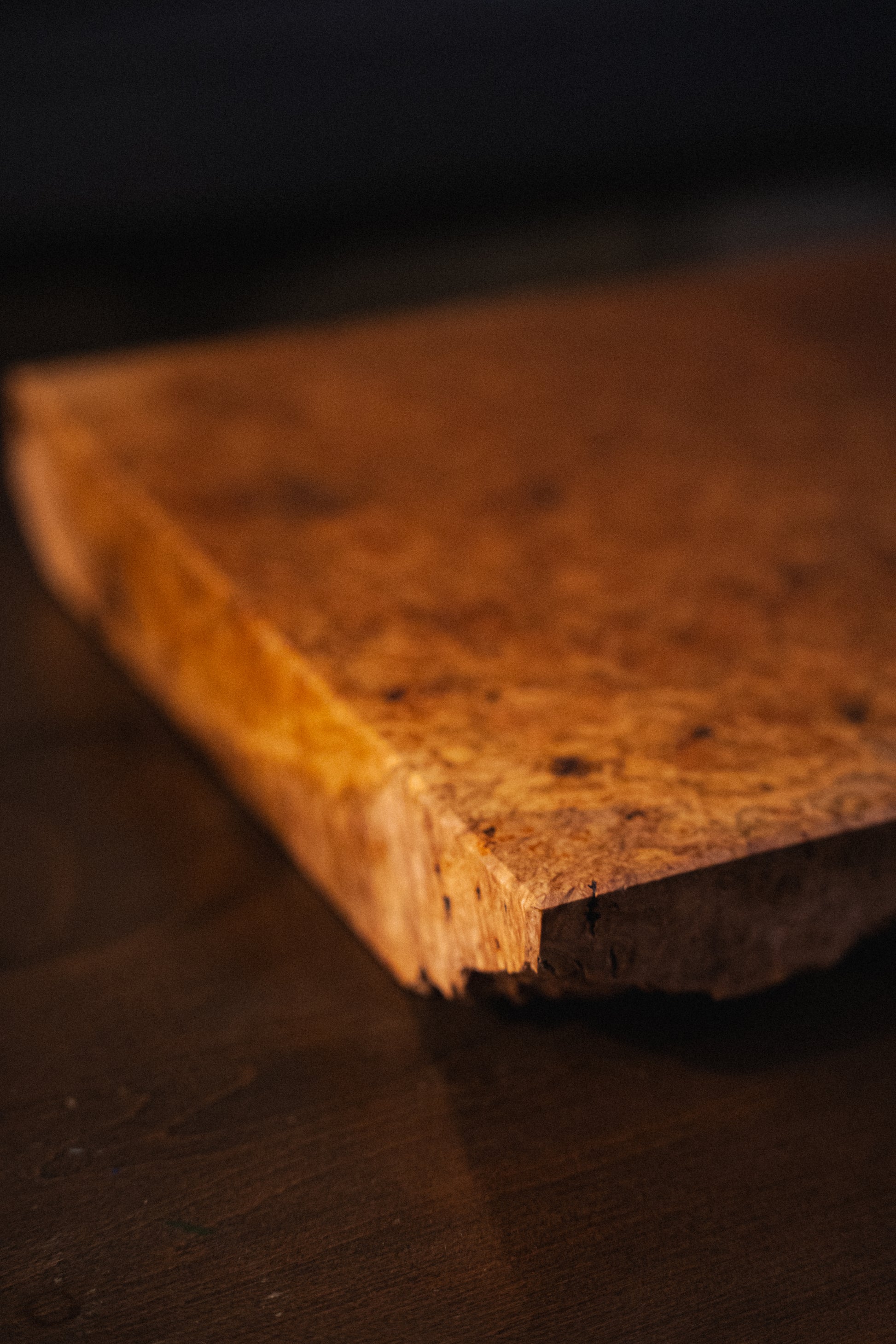 Solid White Oak Burl Cutting Board by Griffin Lockhart