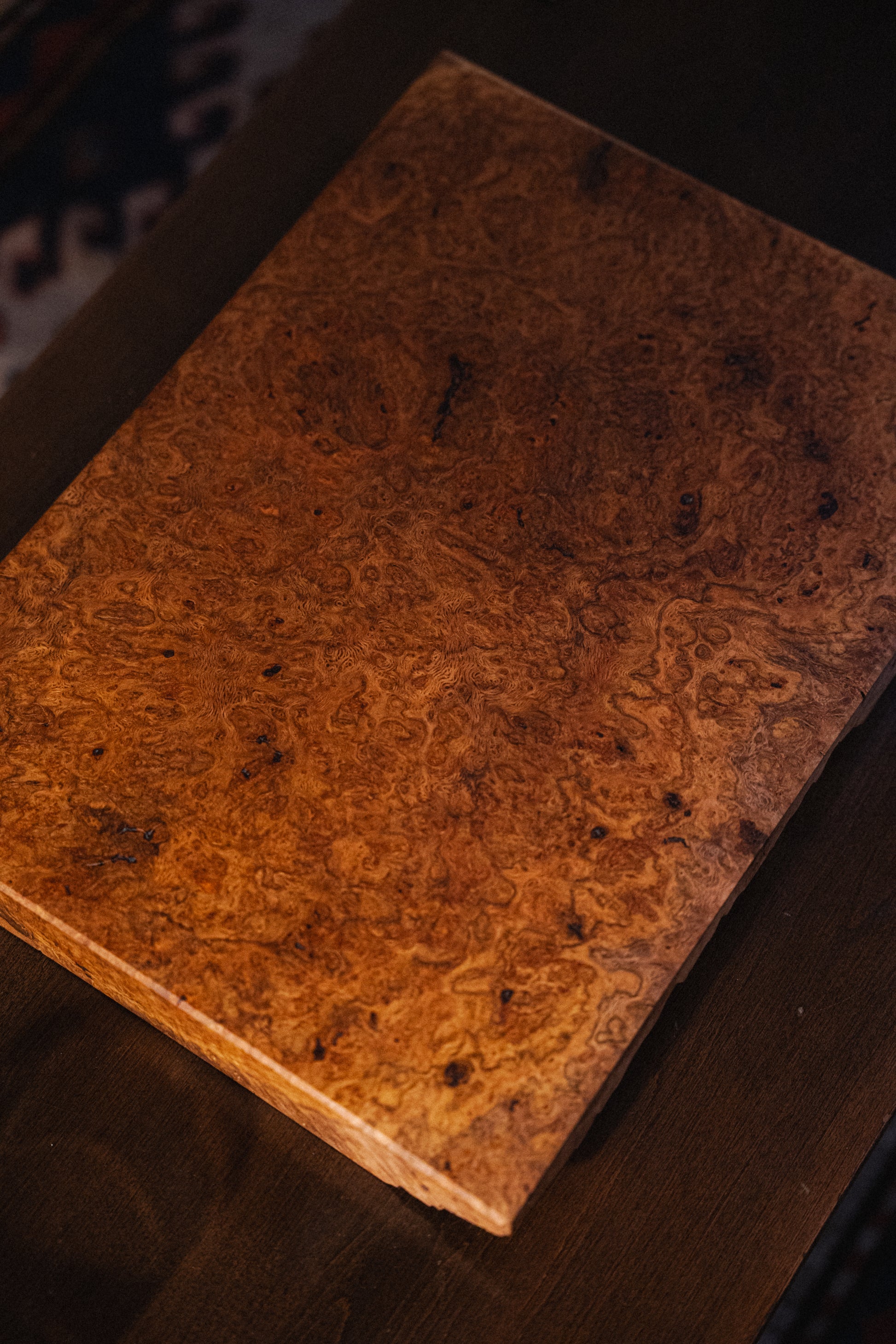 Solid White Oak Burl Cutting Board by Griffin Lockhart