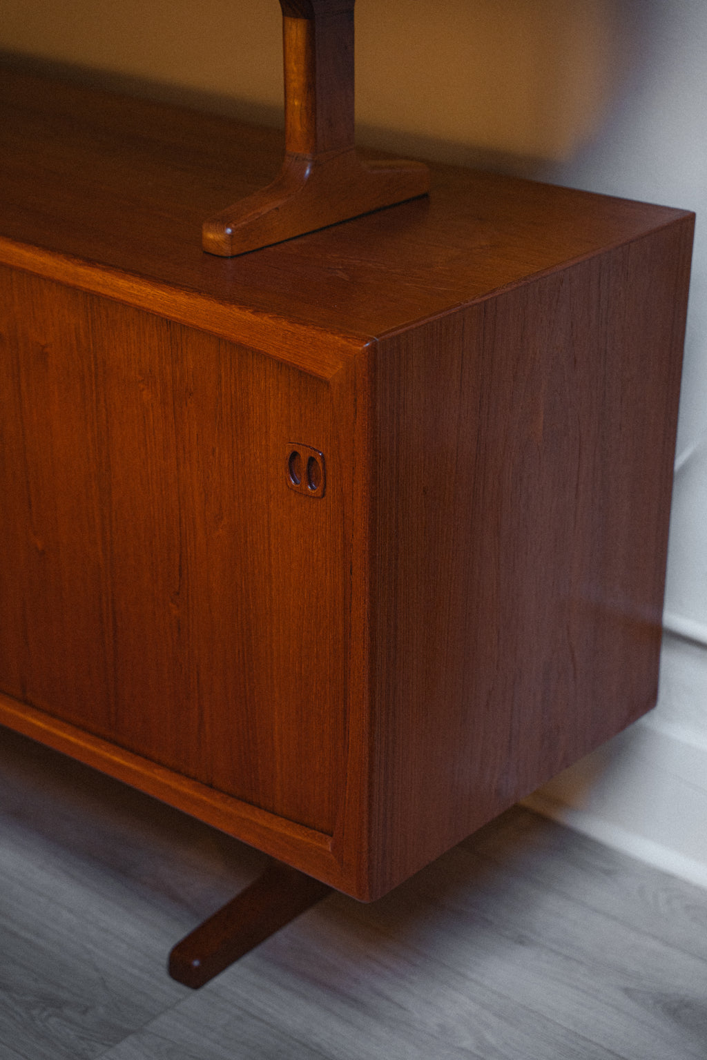 Danish Teak Credenza w/ Hutch Top