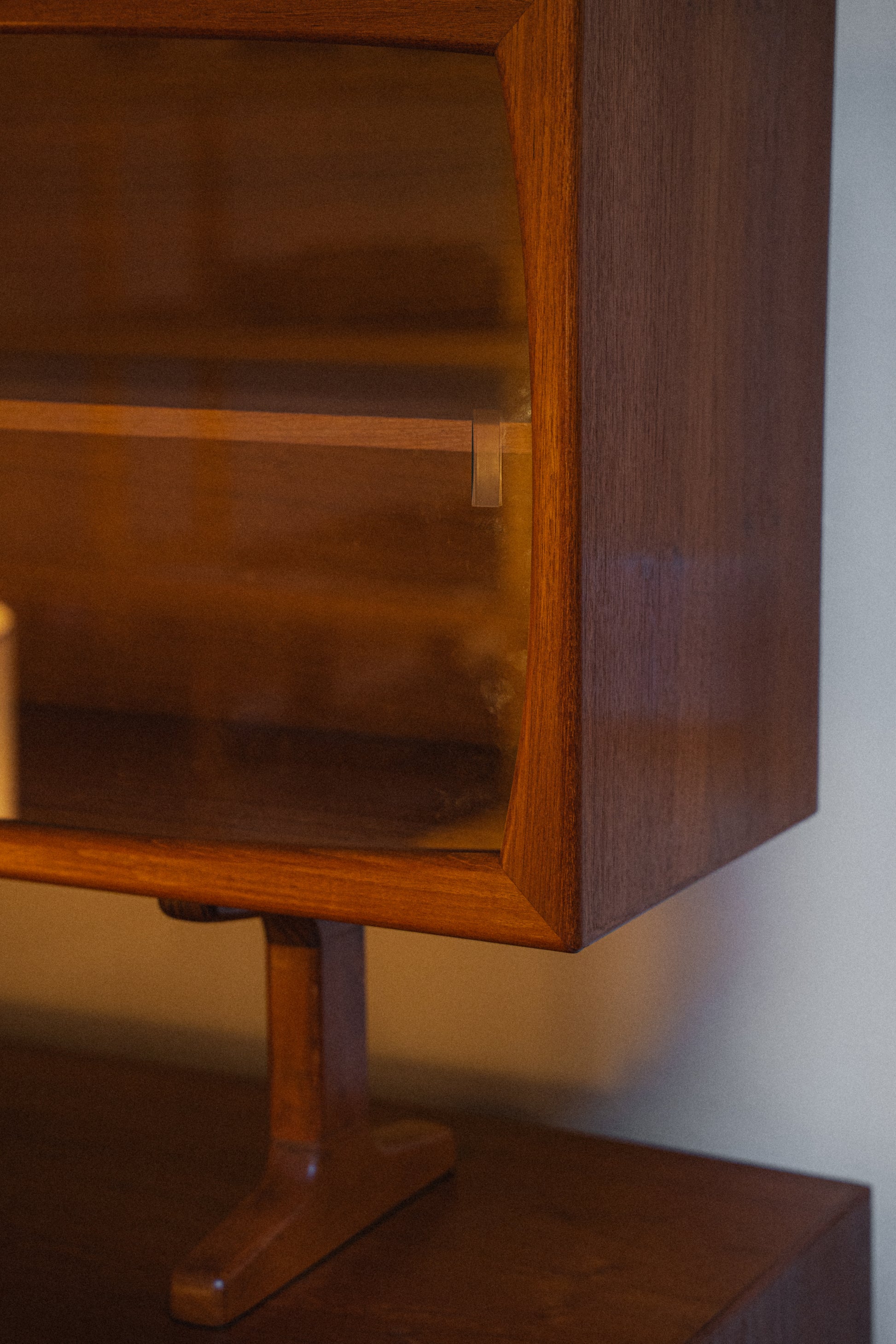 Danish Teak Credenza w/ Hutch Top