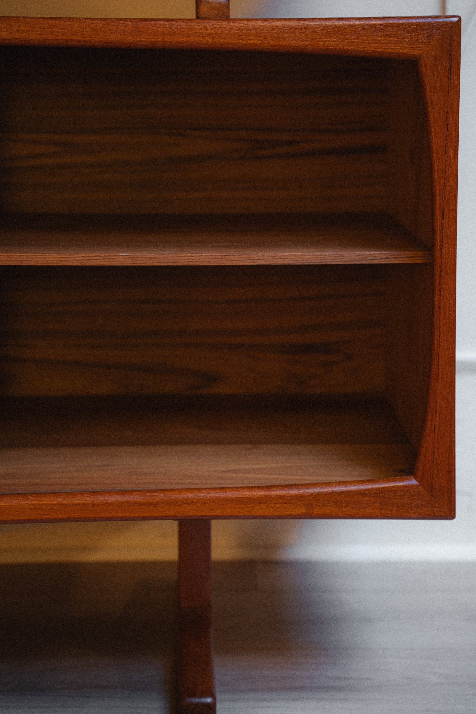 Danish Teak Credenza w/ Hutch Top