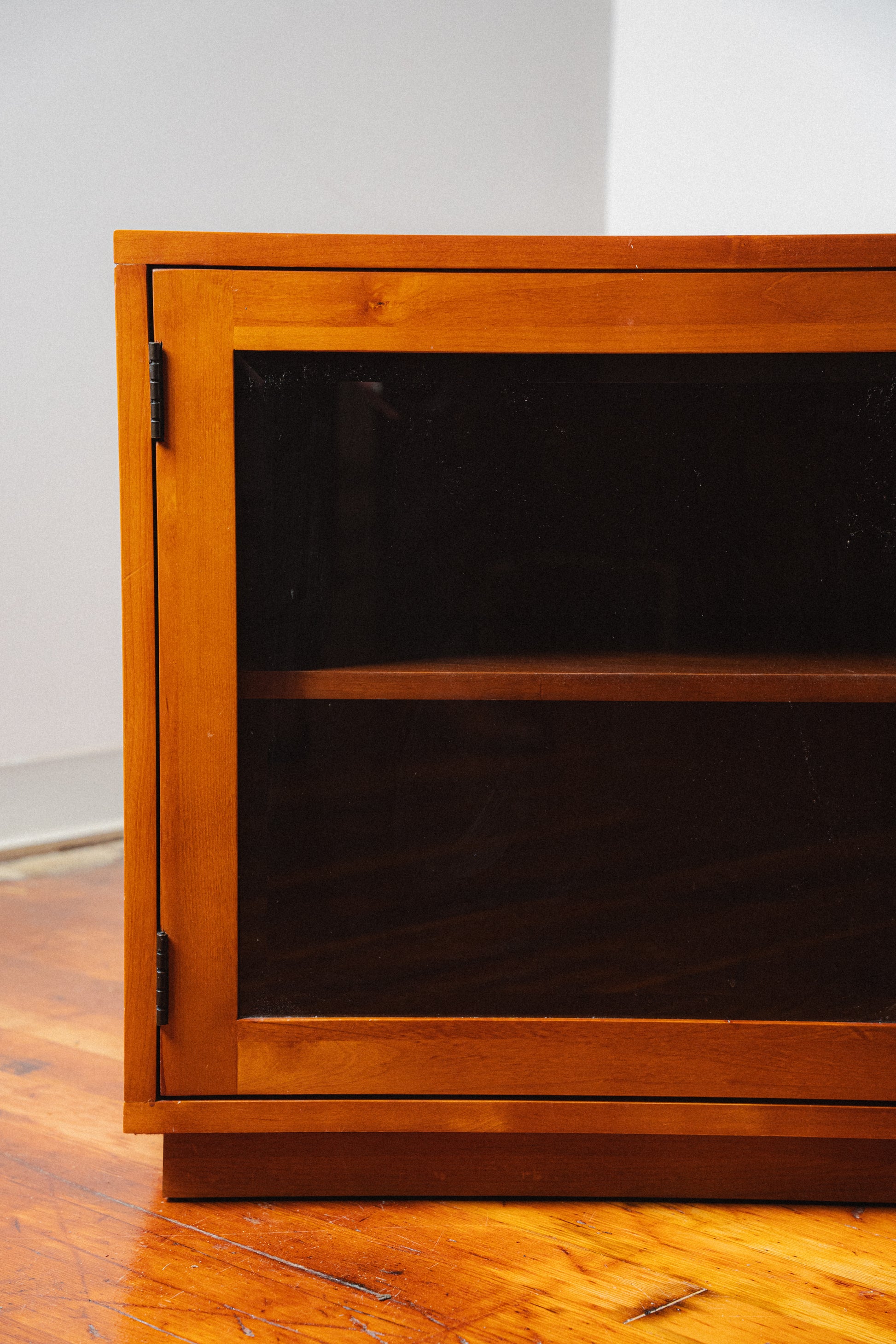 Cherry & Glass Credenza/Entertainment Console