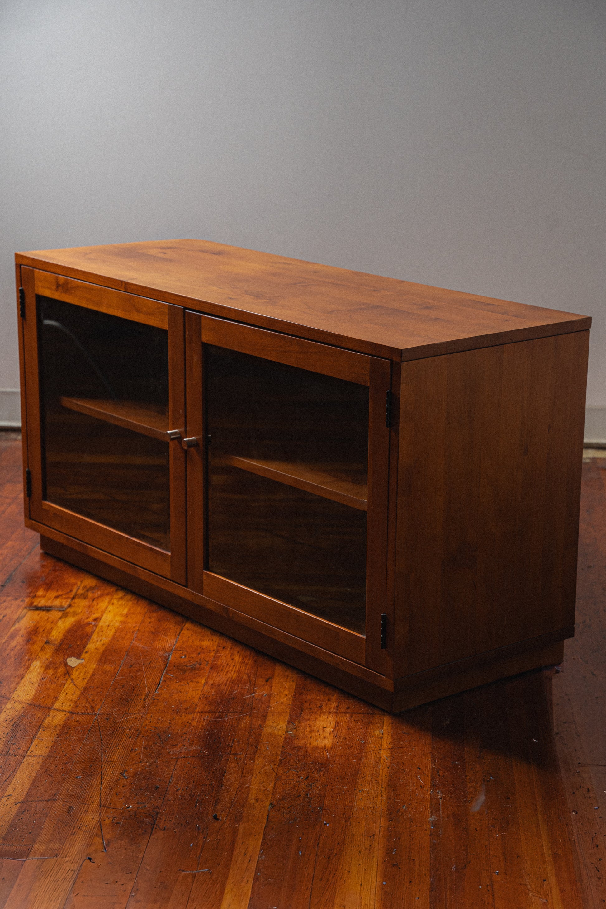 Cherry & Glass Credenza/Entertainment Console
