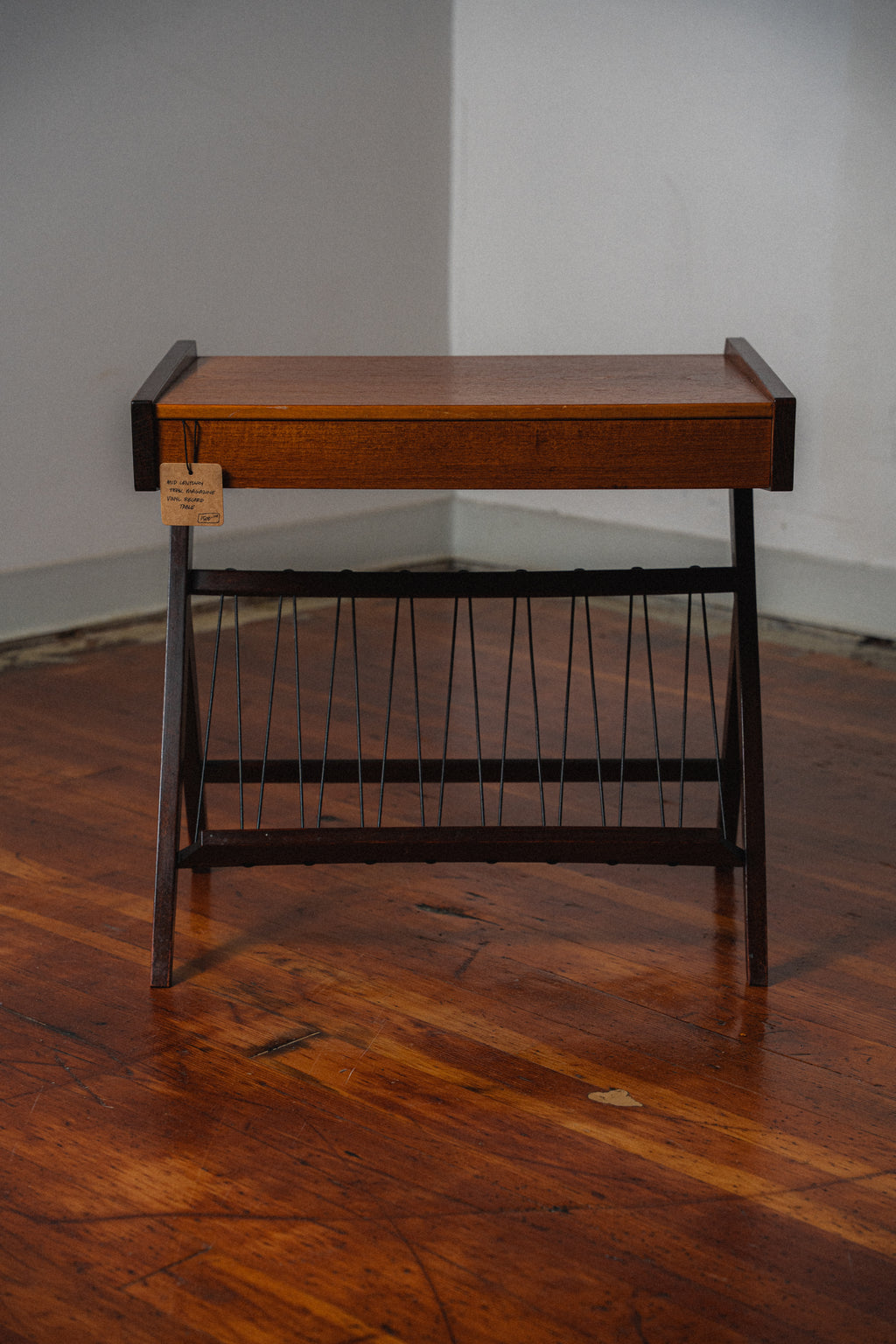 Danish Teak Record Side Table