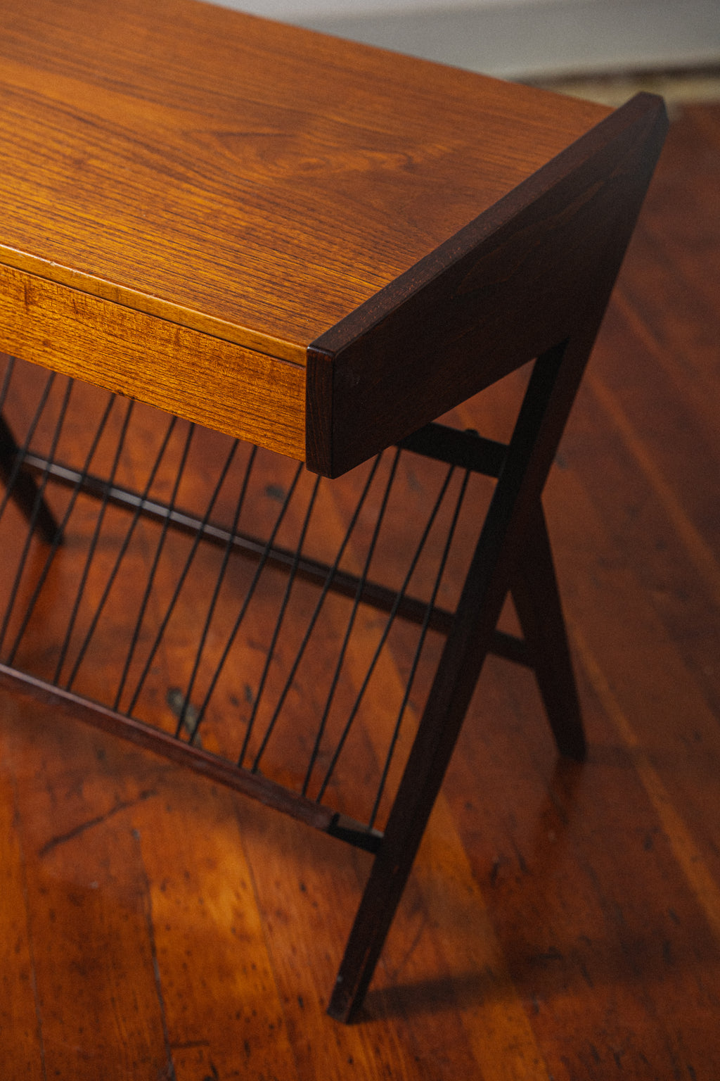 Danish Teak Record Side Table