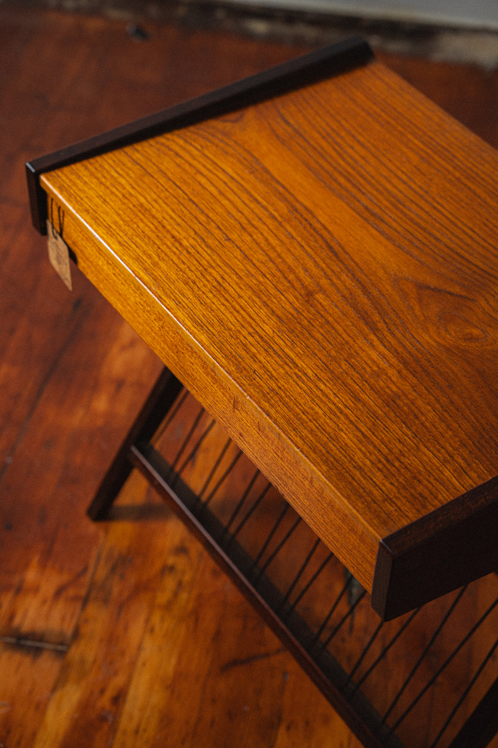 Danish Teak Record Side Table
