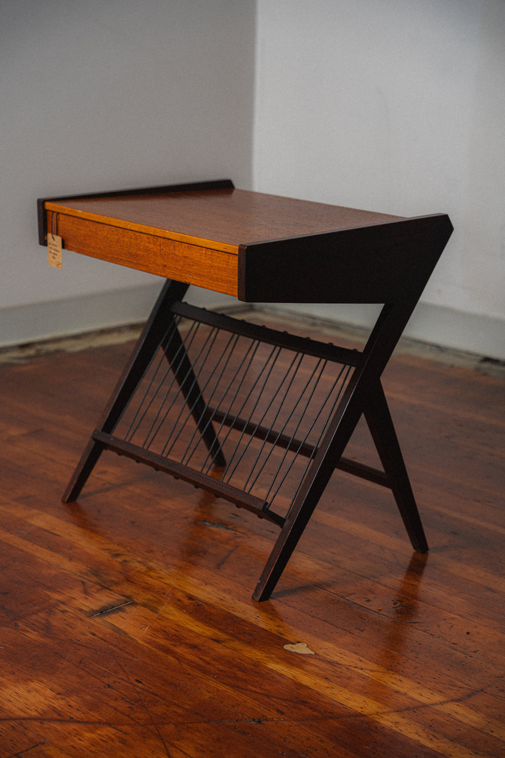 Danish Teak Record Side Table