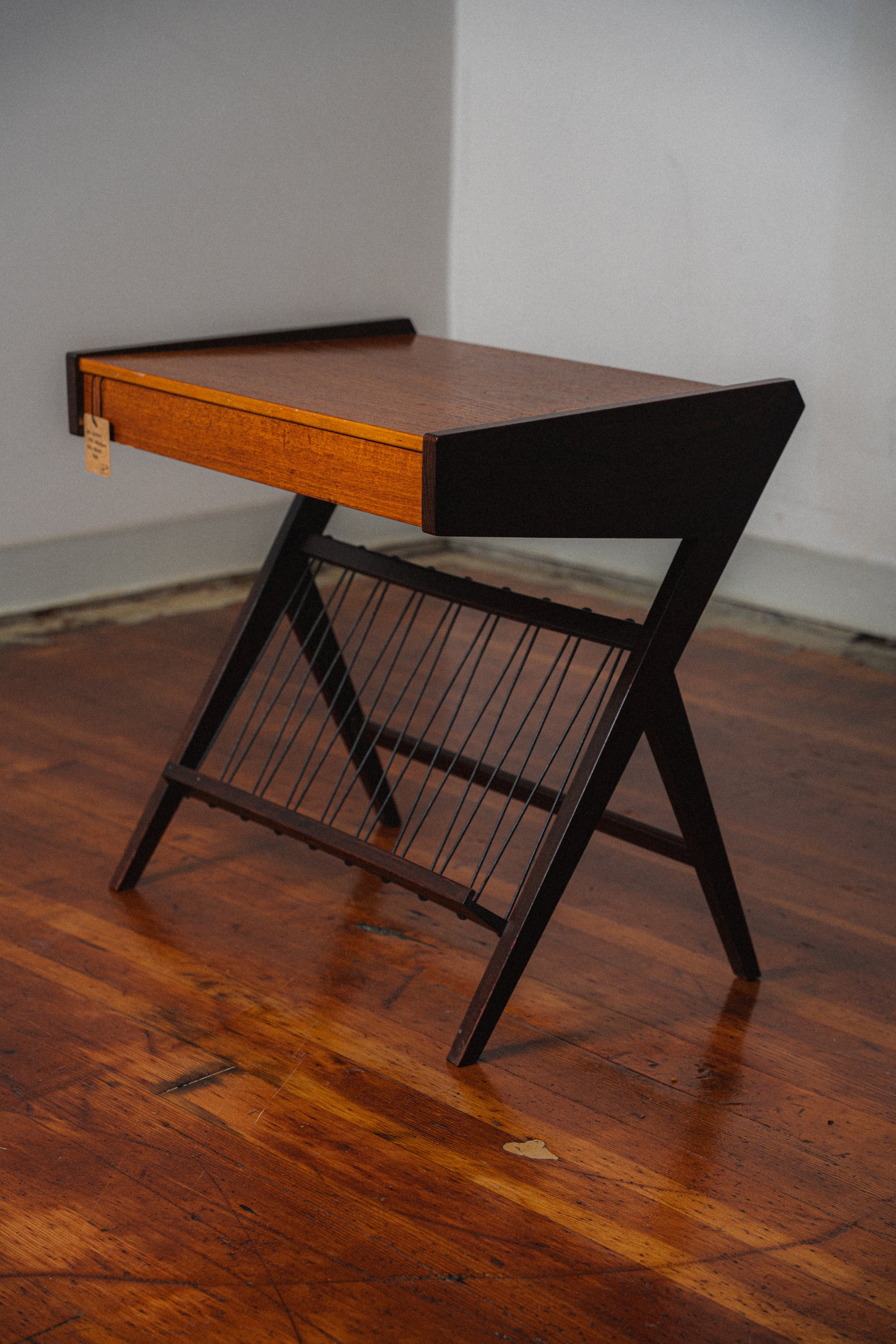 Danish Teak Record Side Table