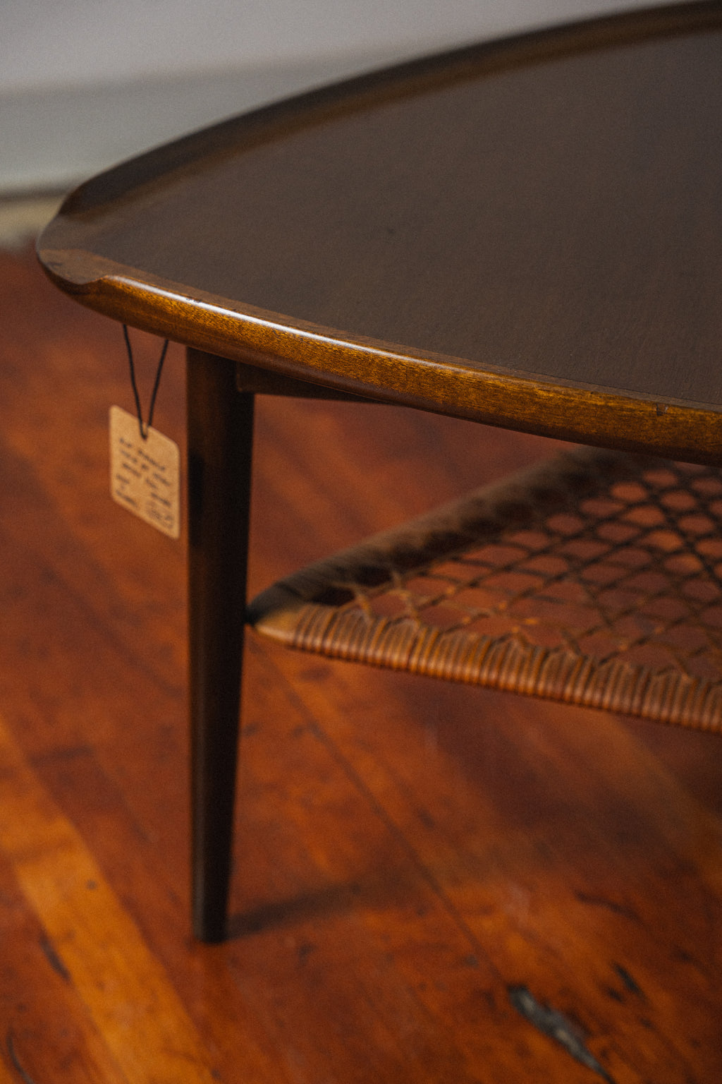 Danish Teak Caned Coffee Table