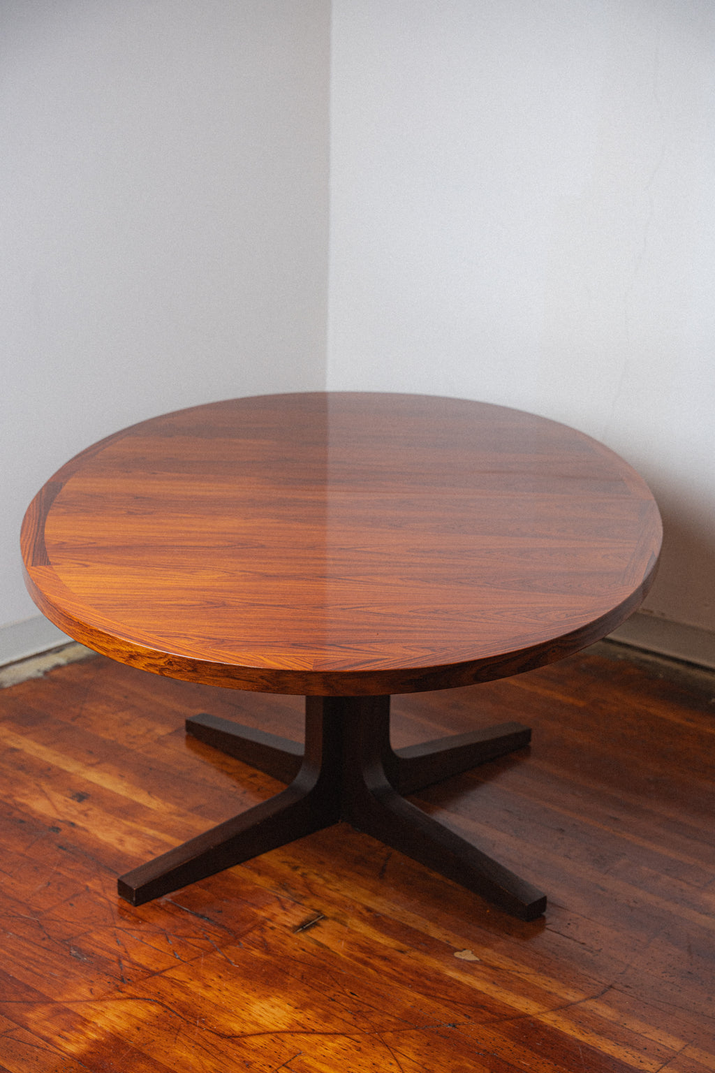 Danish Rosewood Dining Table w/ 2 Leaves by Dyrlund