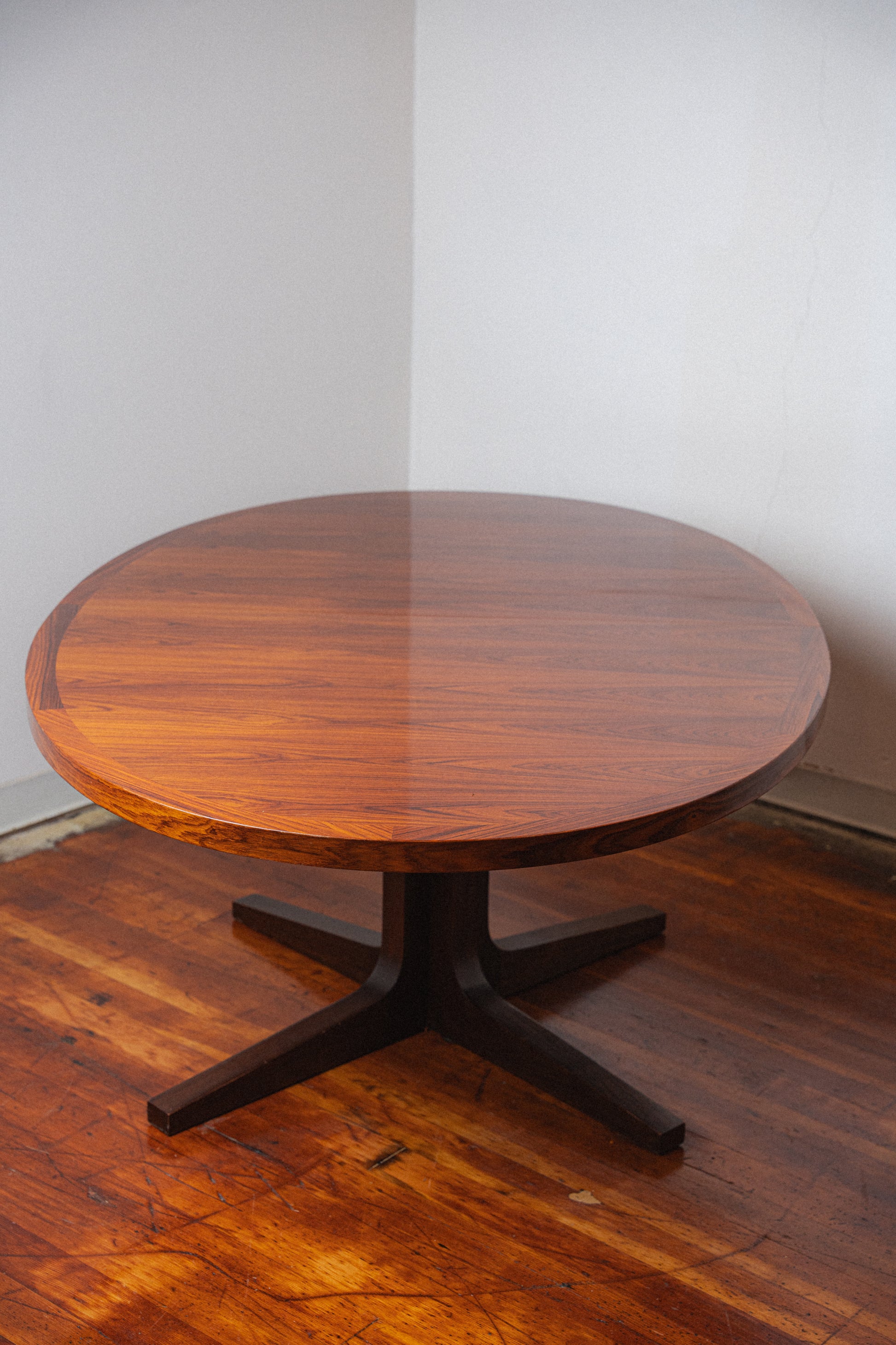 Danish Rosewood Dining Table w/ 2 Leaves by Dyrlund