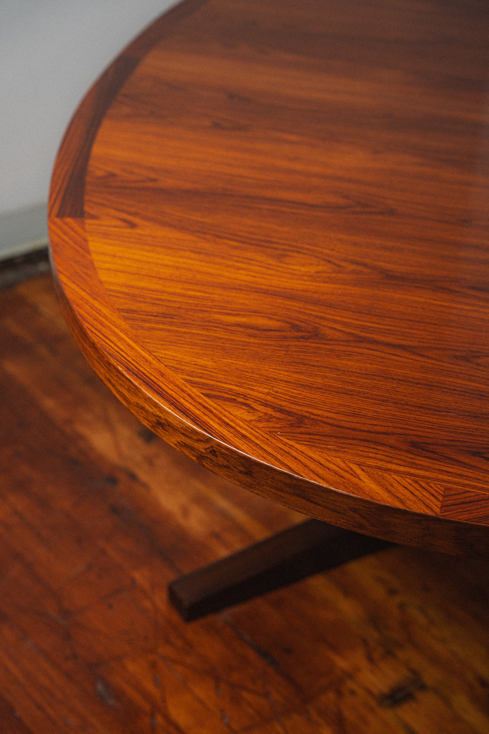 Danish Rosewood Dining Table w/ 2 Leaves by Dyrlund