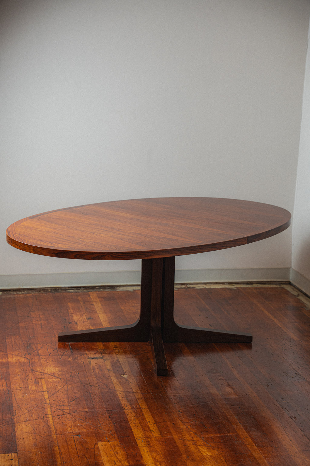 Danish Rosewood Dining Table w/ 2 Leaves by Dyrlund