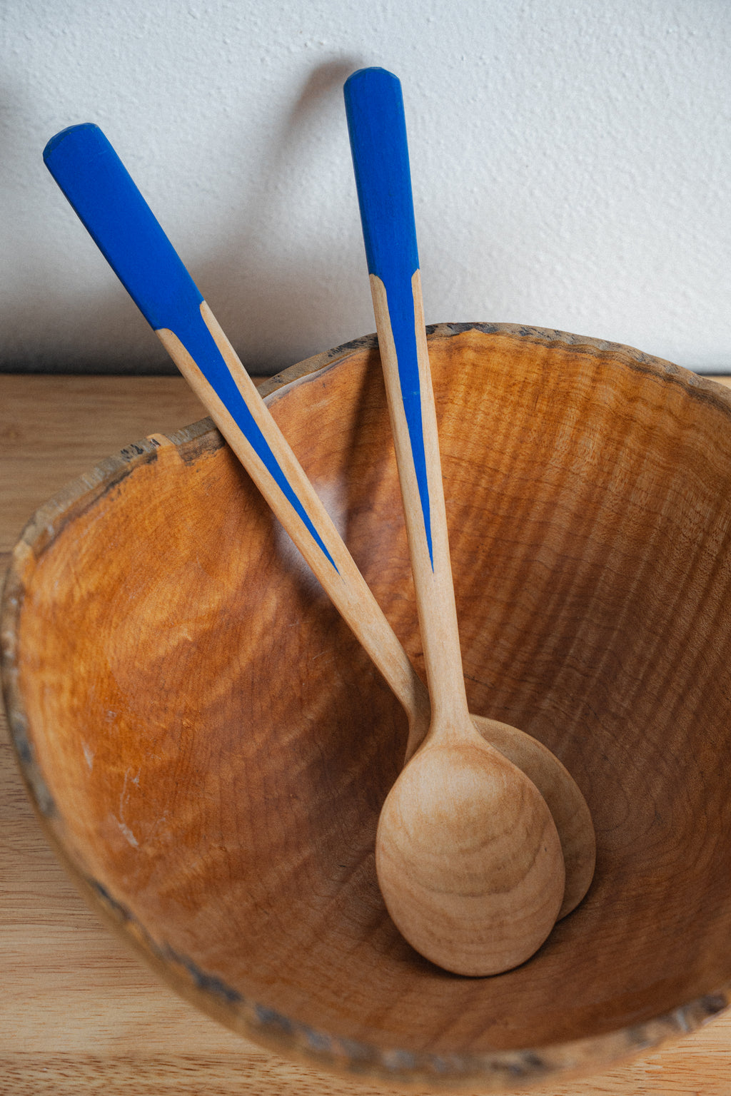Figured Cowen Park Maple Salad Spoons by Michael Clyde