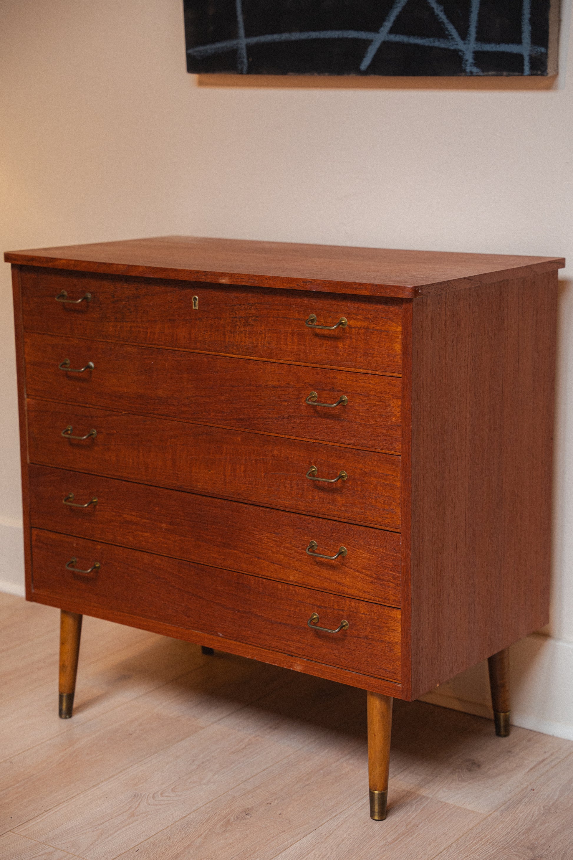 Norwegian Teak Dresser Chest by Jåtog Møbler