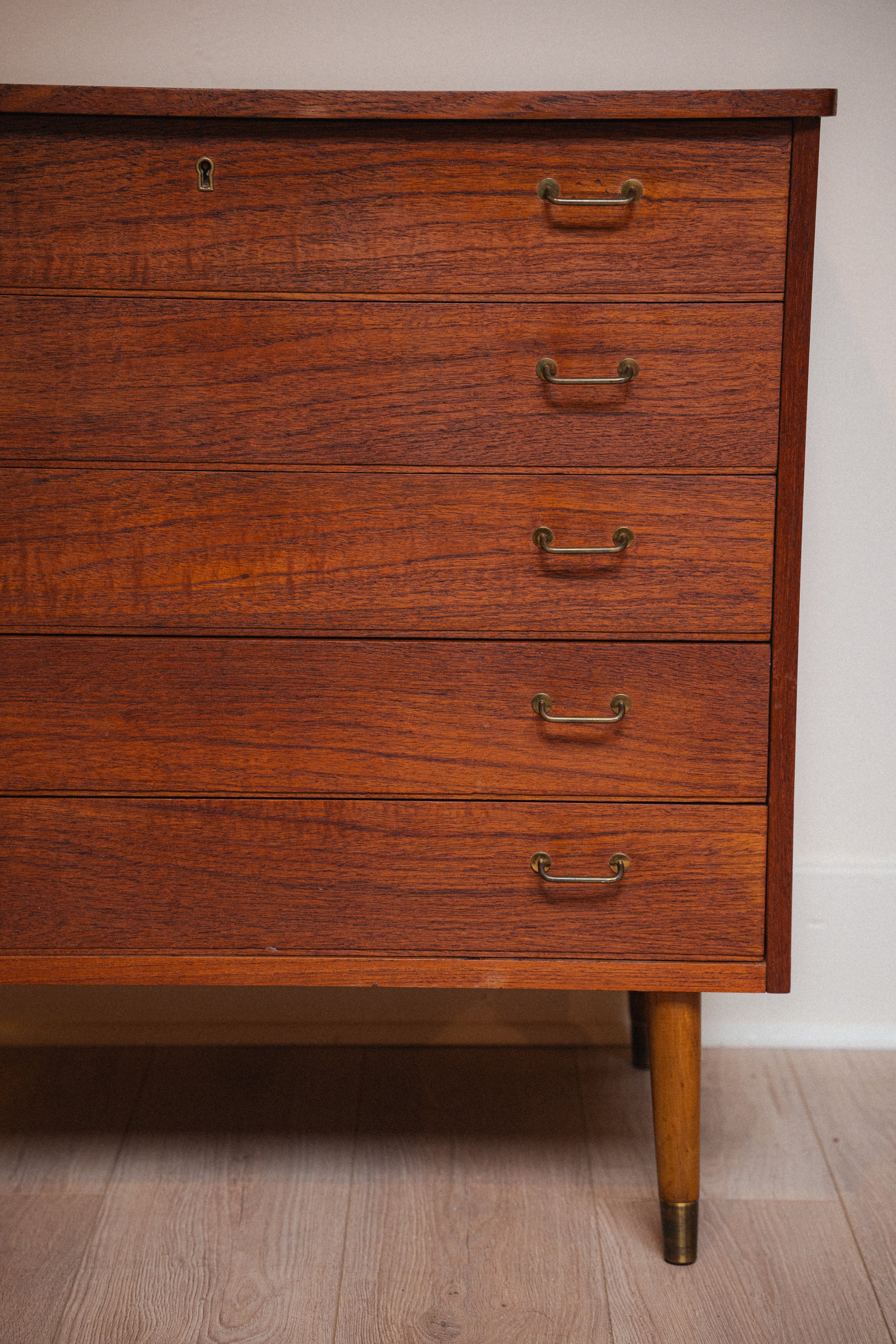 Norwegian Teak Dresser Chest by Jåtog Møbler