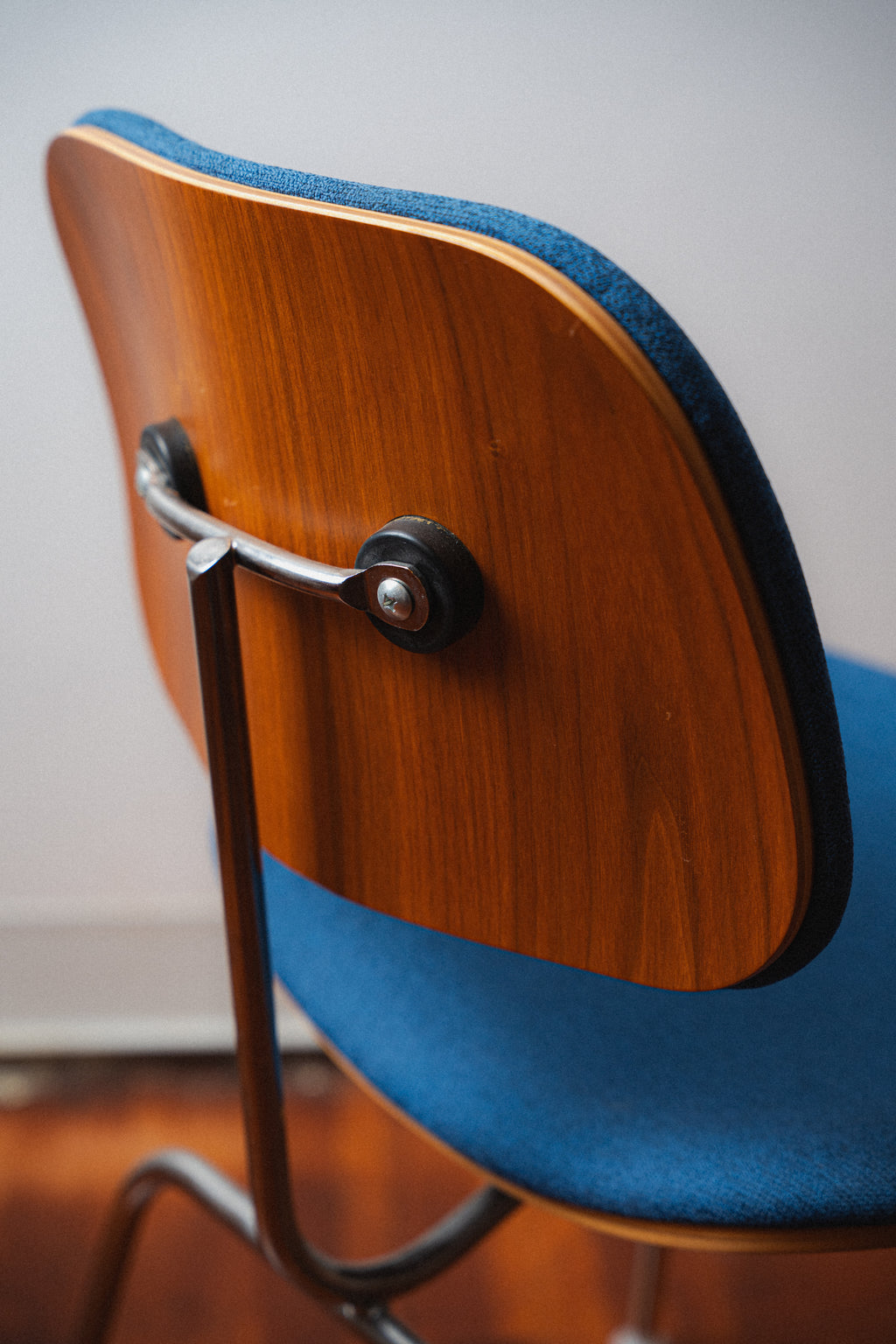 Upholstered Eames DCM by Charles and Ray Eames for Herman Miller
