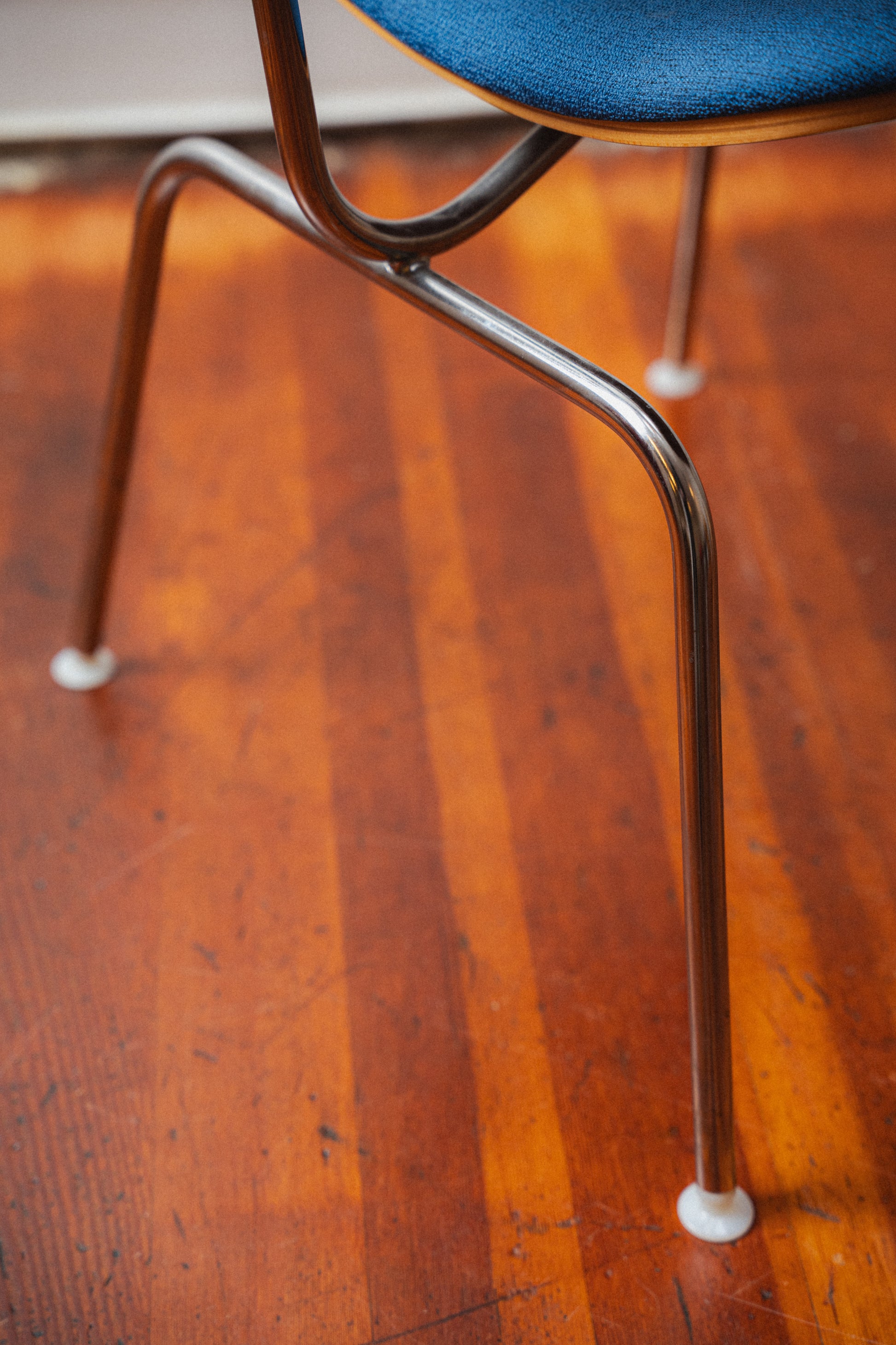 Upholstered Eames DCM by Charles and Ray Eames for Herman Miller