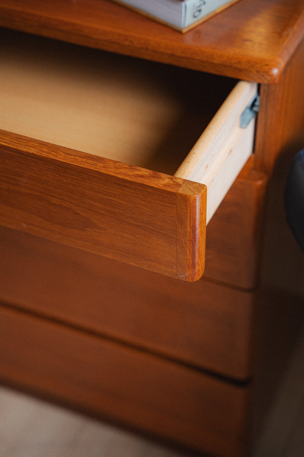 Danish Teak 4-Drawer Dresser