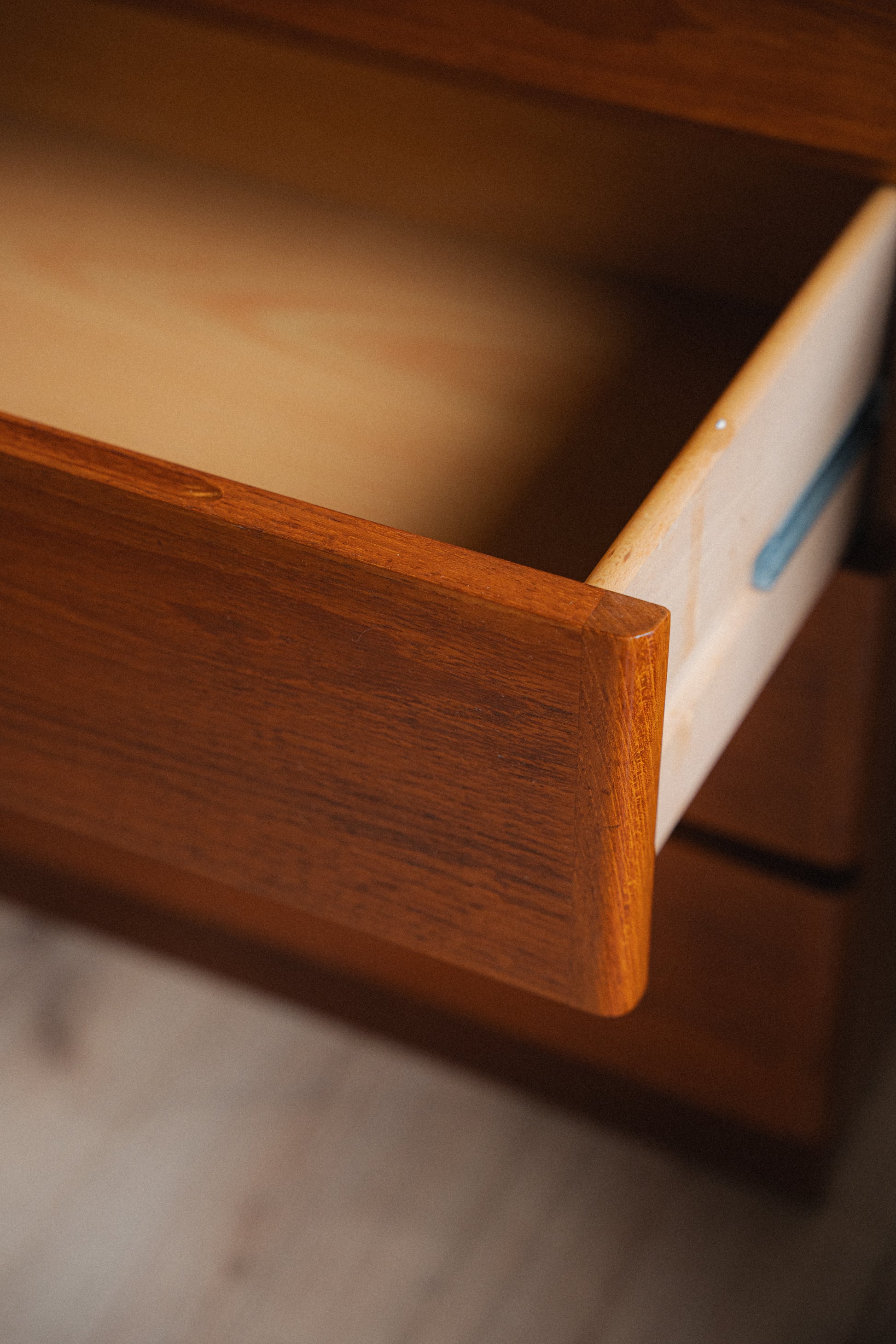 Danish Teak 4-Drawer Dresser