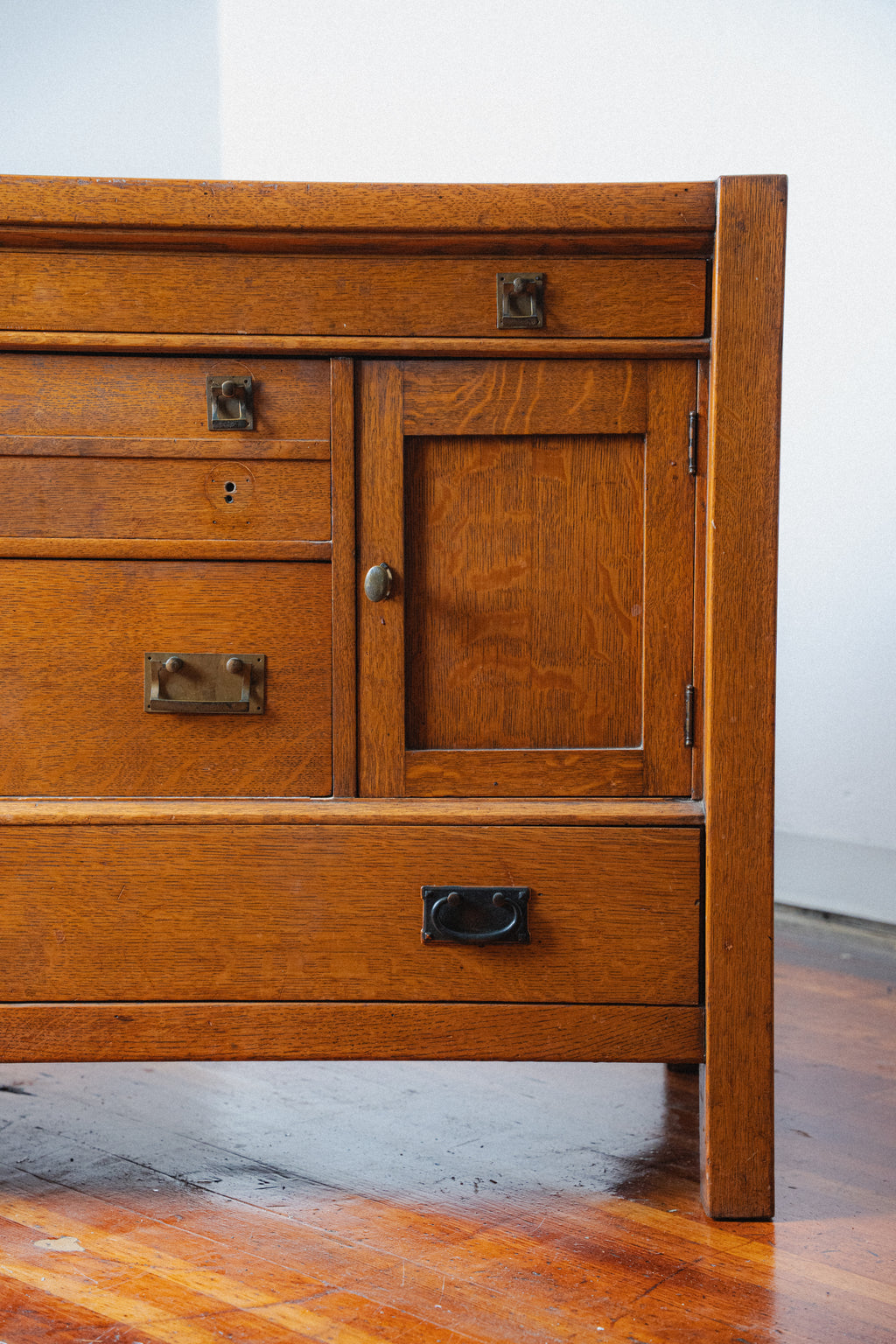 L&J.G. Stickley Antique Mission Oak Arts & Crafts Sideboard, Circa 1910