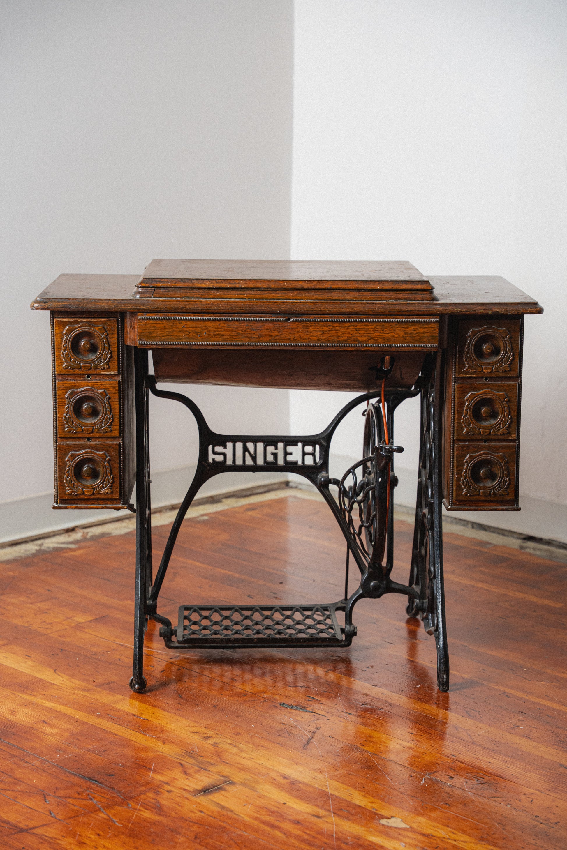 Antique Singer Sewing Station