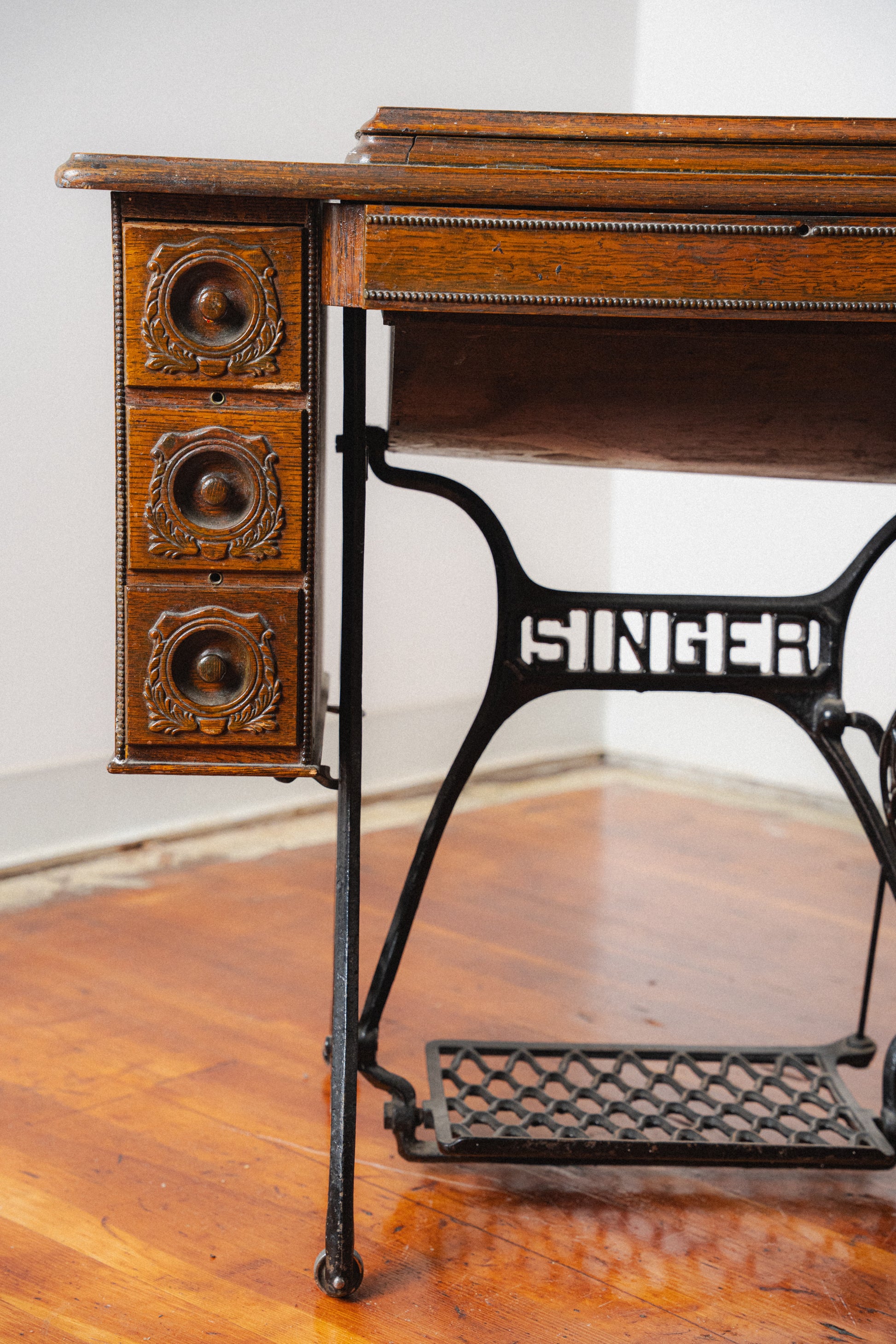 Antique Singer Sewing Station
