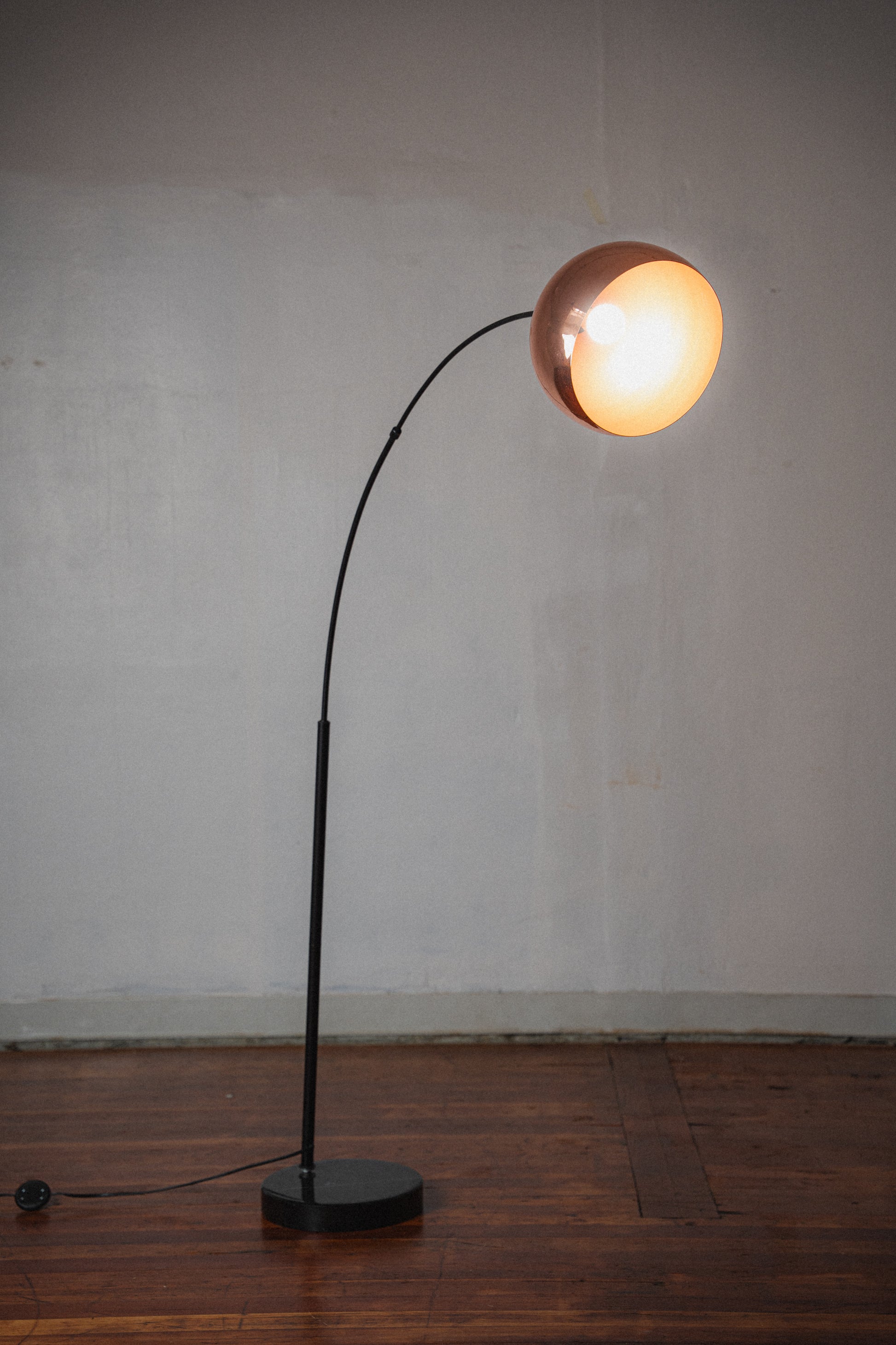 Copper & Marble-Base Arc Lamp