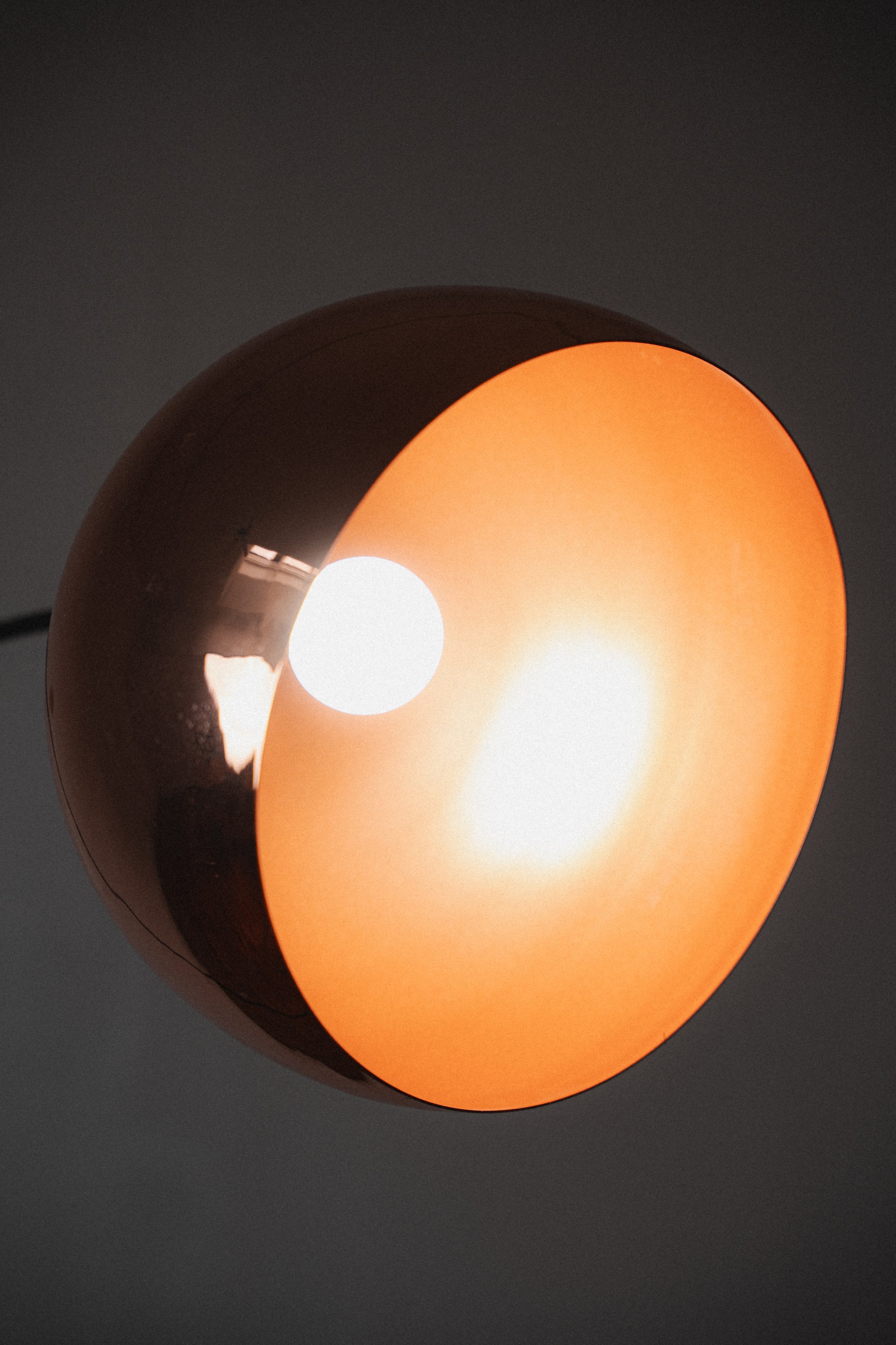 Copper & Marble-Base Arc Lamp