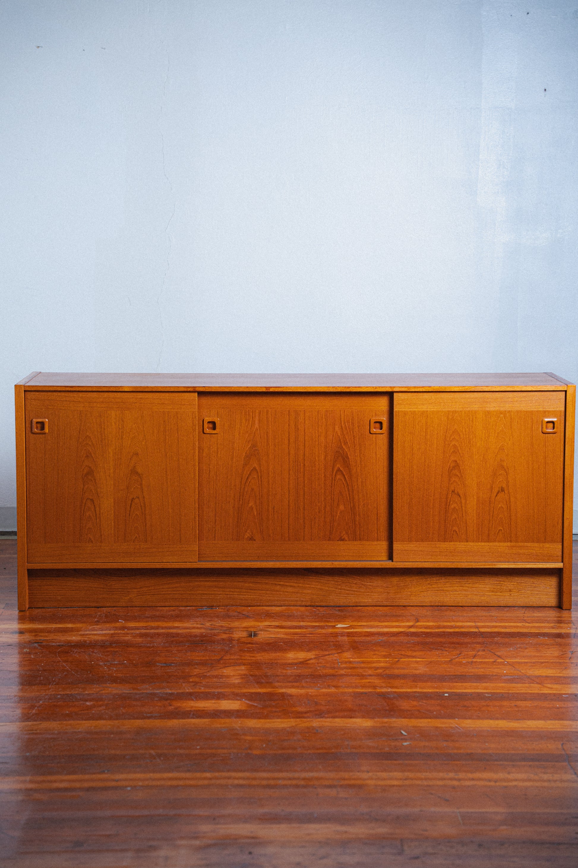 Danish Teak 3-Door Credenza