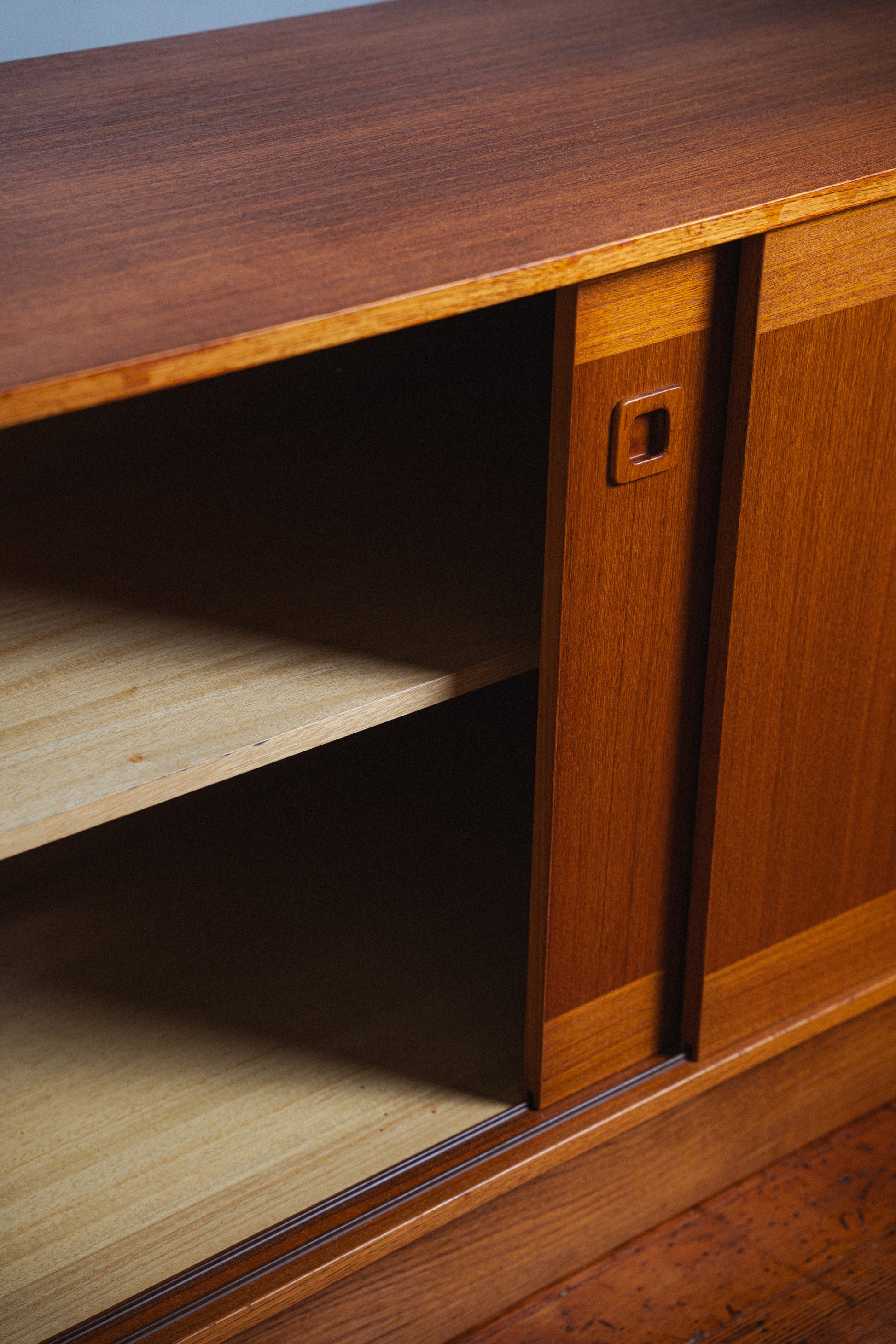 Danish Teak 3-Door Credenza