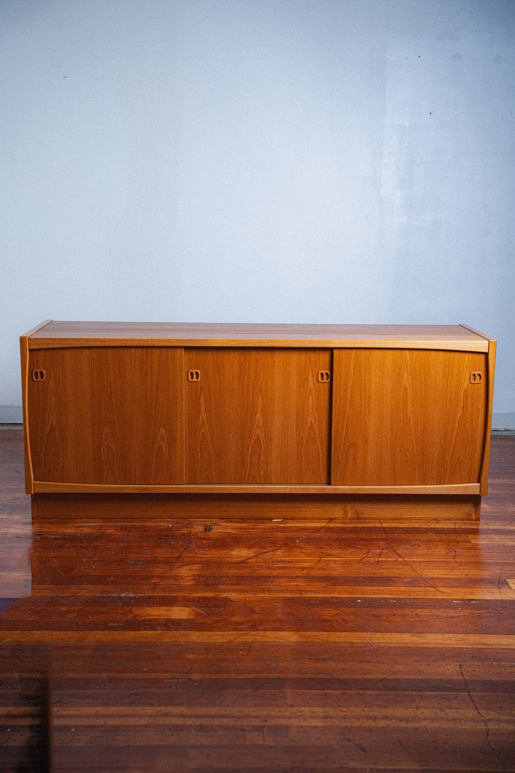Danish Teak 3-Door Credenza