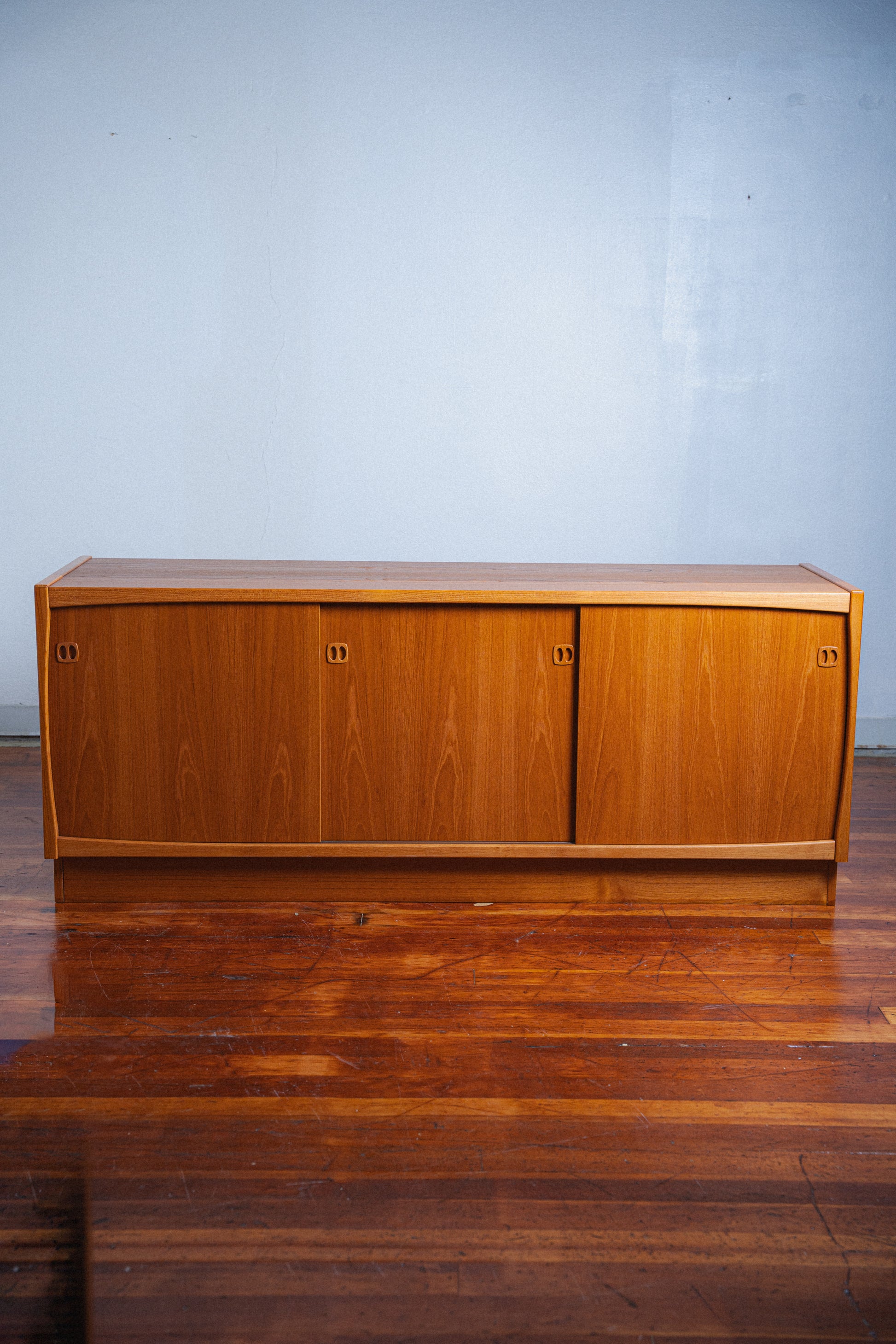 Danish Teak 3-Door Credenza
