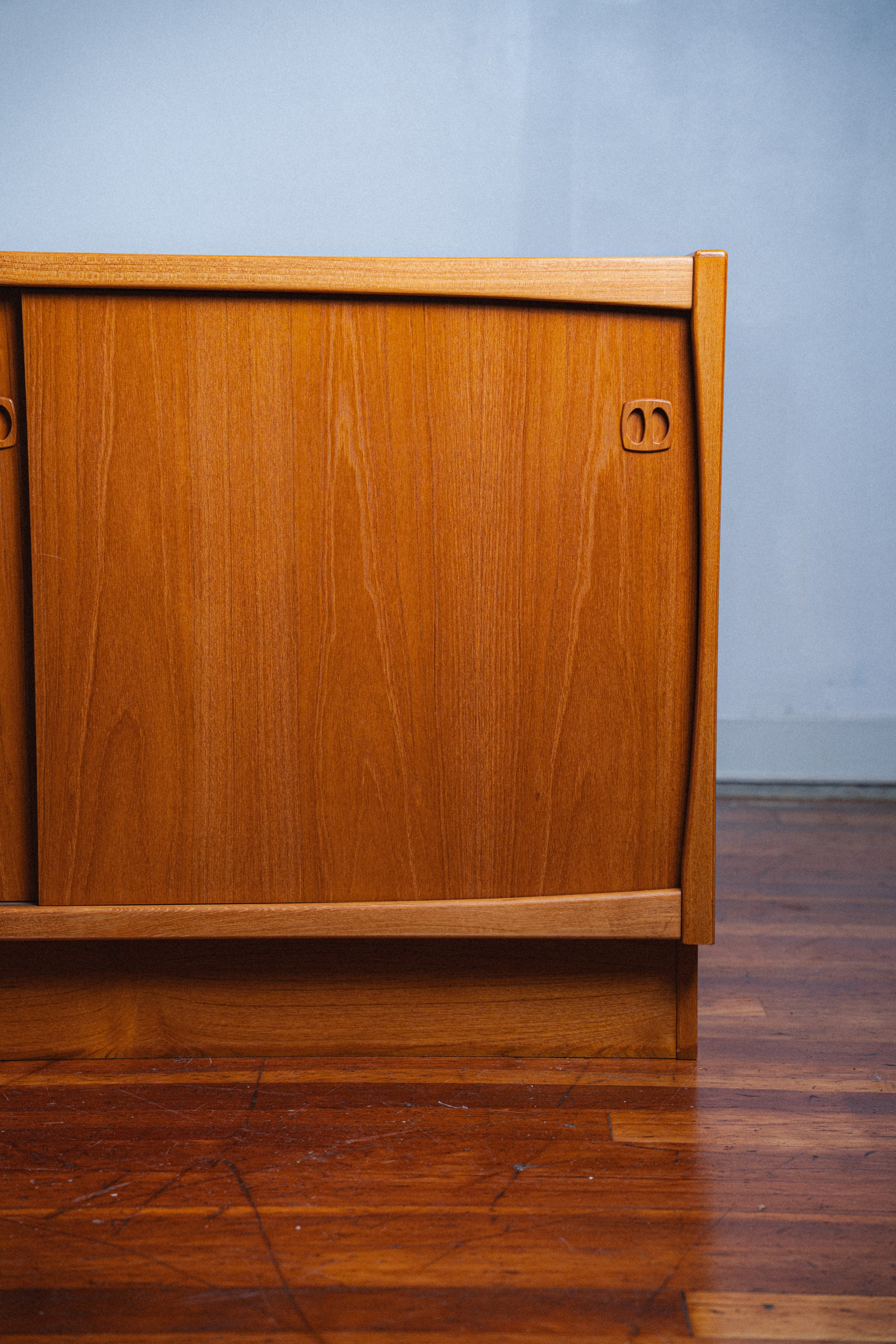 Danish Teak 3-Door Credenza