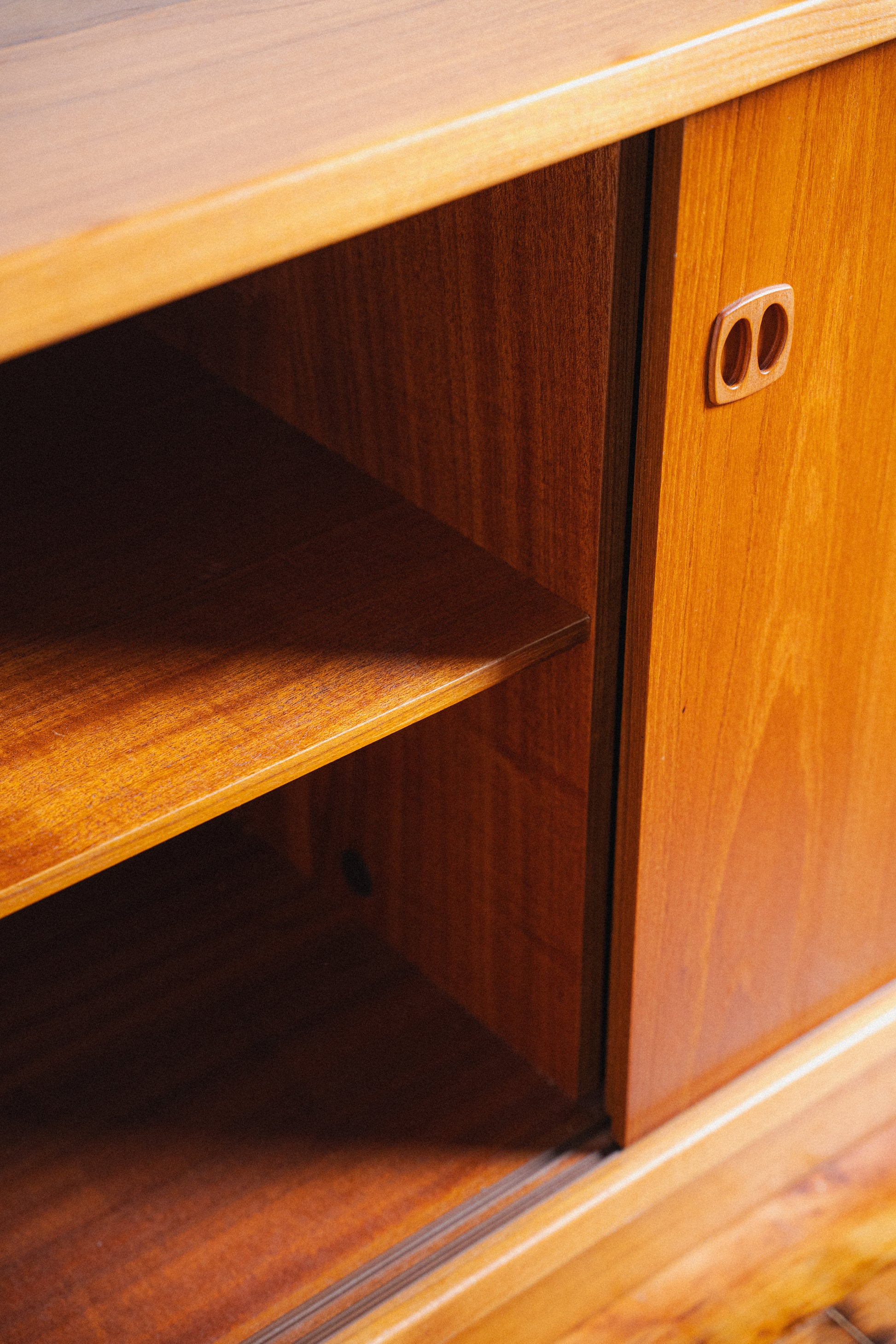 Danish Teak 3-Door Credenza