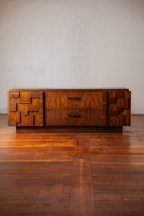 "Staccato" Brutalist Sideboard/Dresser by Lane