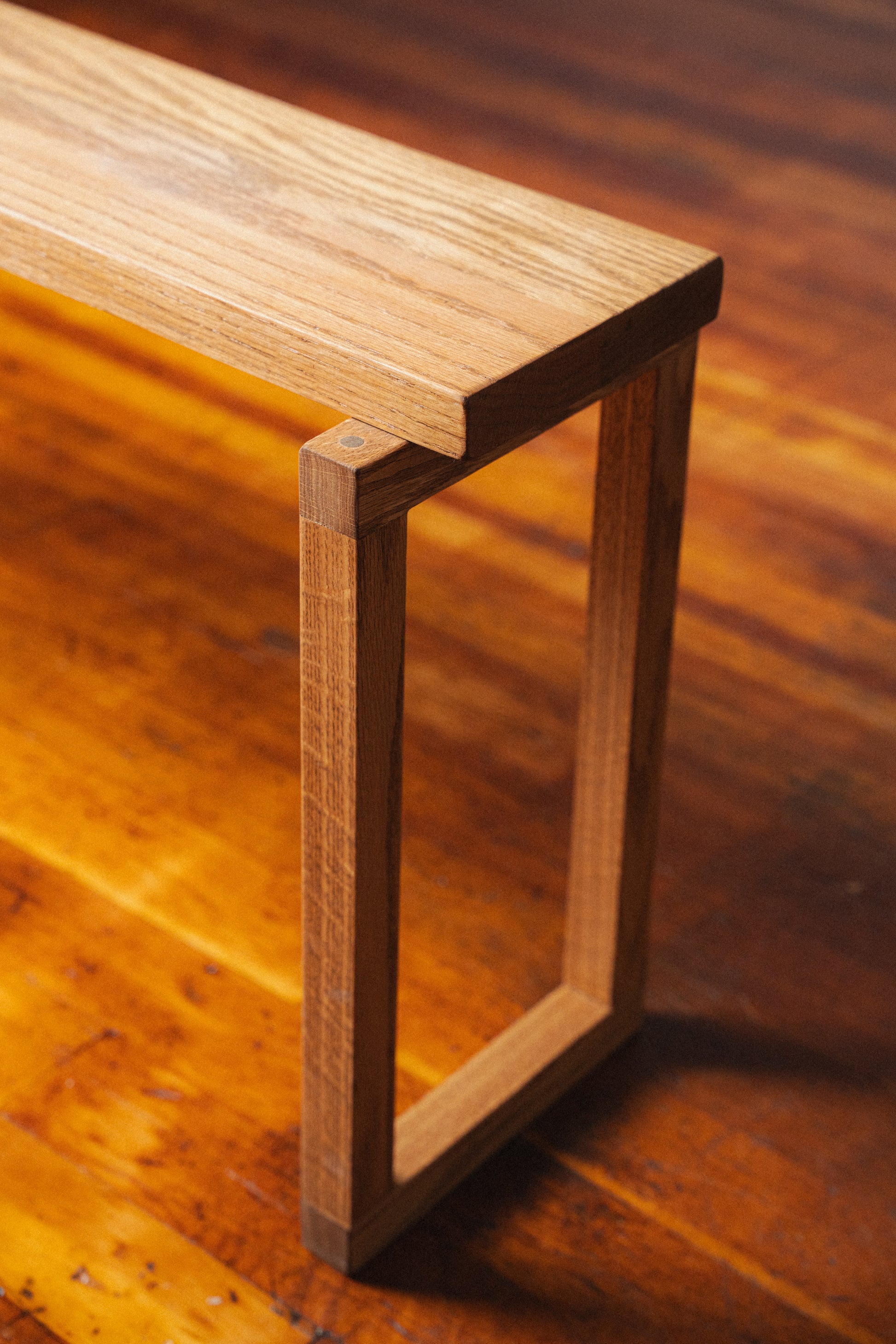 Oak Entryway Bench by Ara Suhaldonik