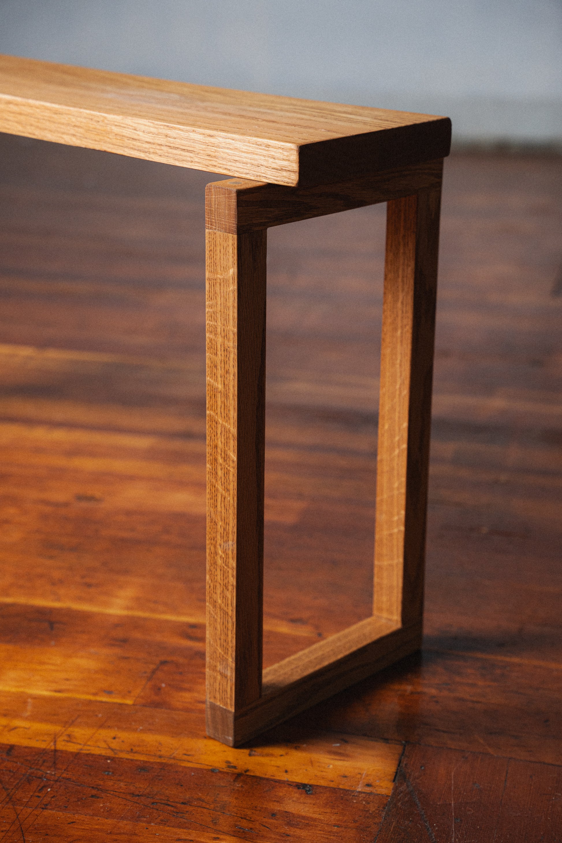 Oak Entryway Bench by Ara Suhaldonik