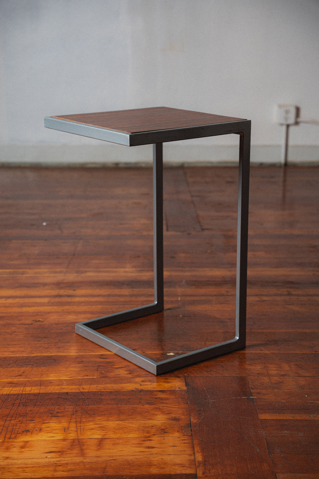 Cantilevered Steel Side Table
