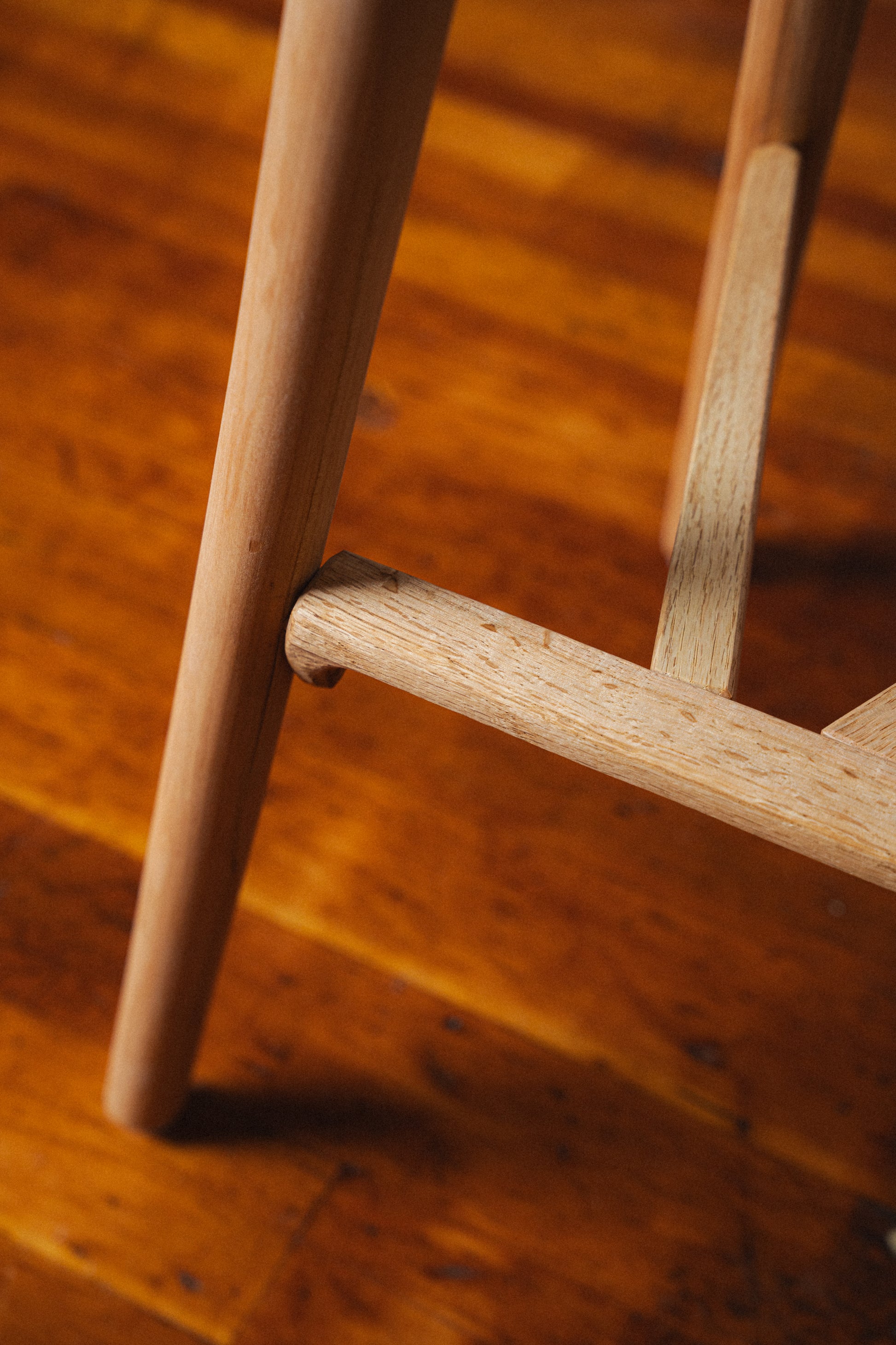 Red Oak & Maple Bar Stools by Michael Clyde