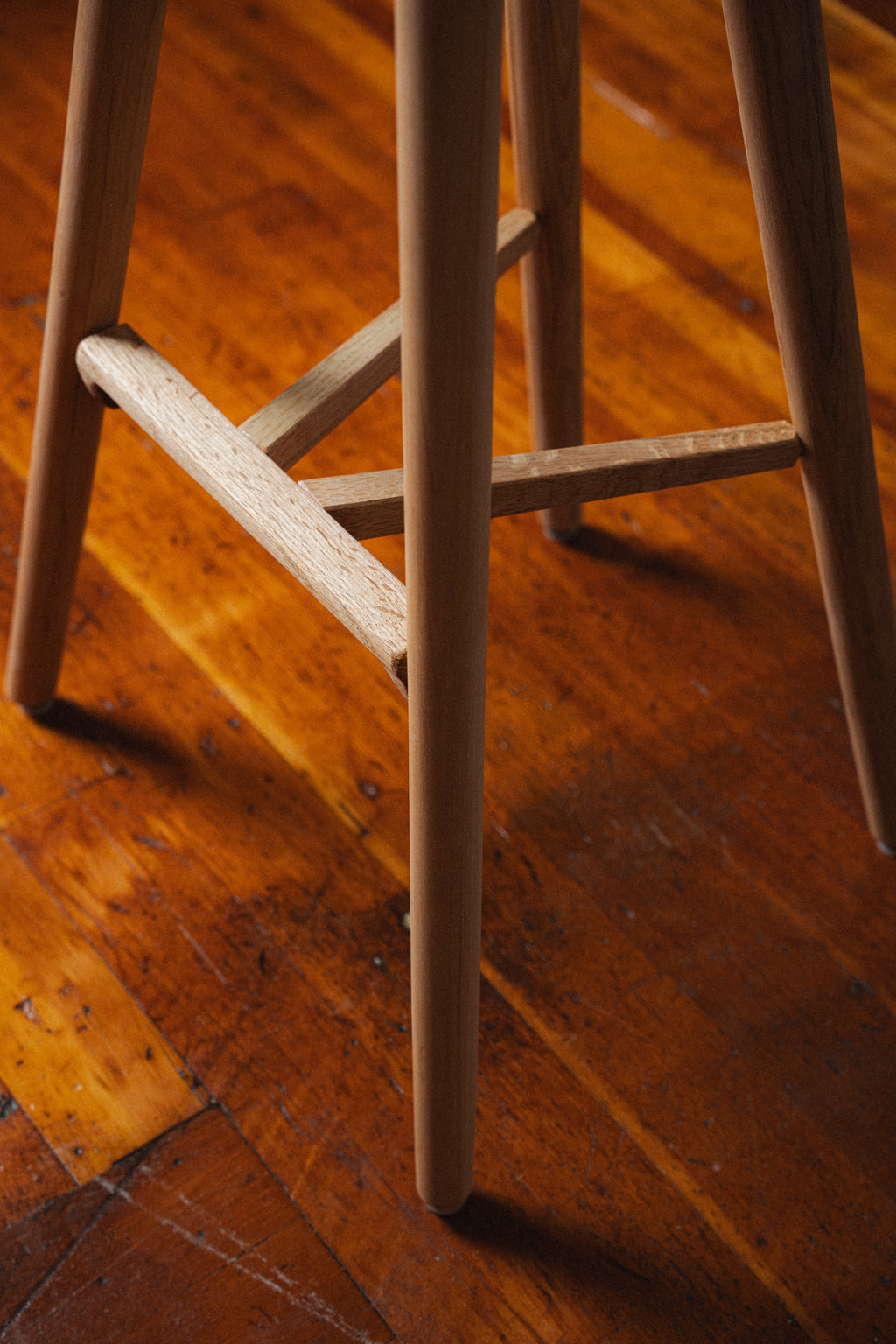 Red Oak & Maple Bar Stools by Michael Clyde