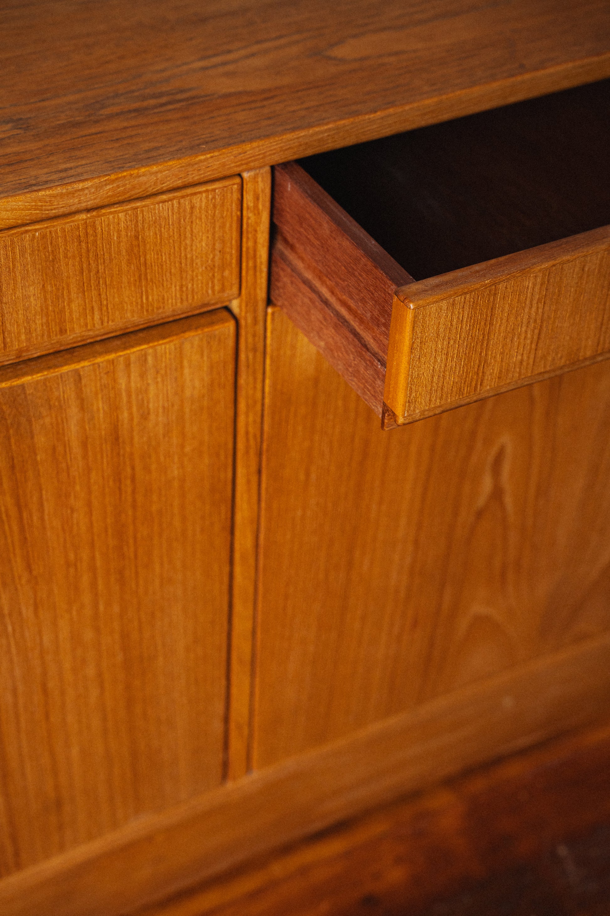 Danish Teak Sideboard Credenza
